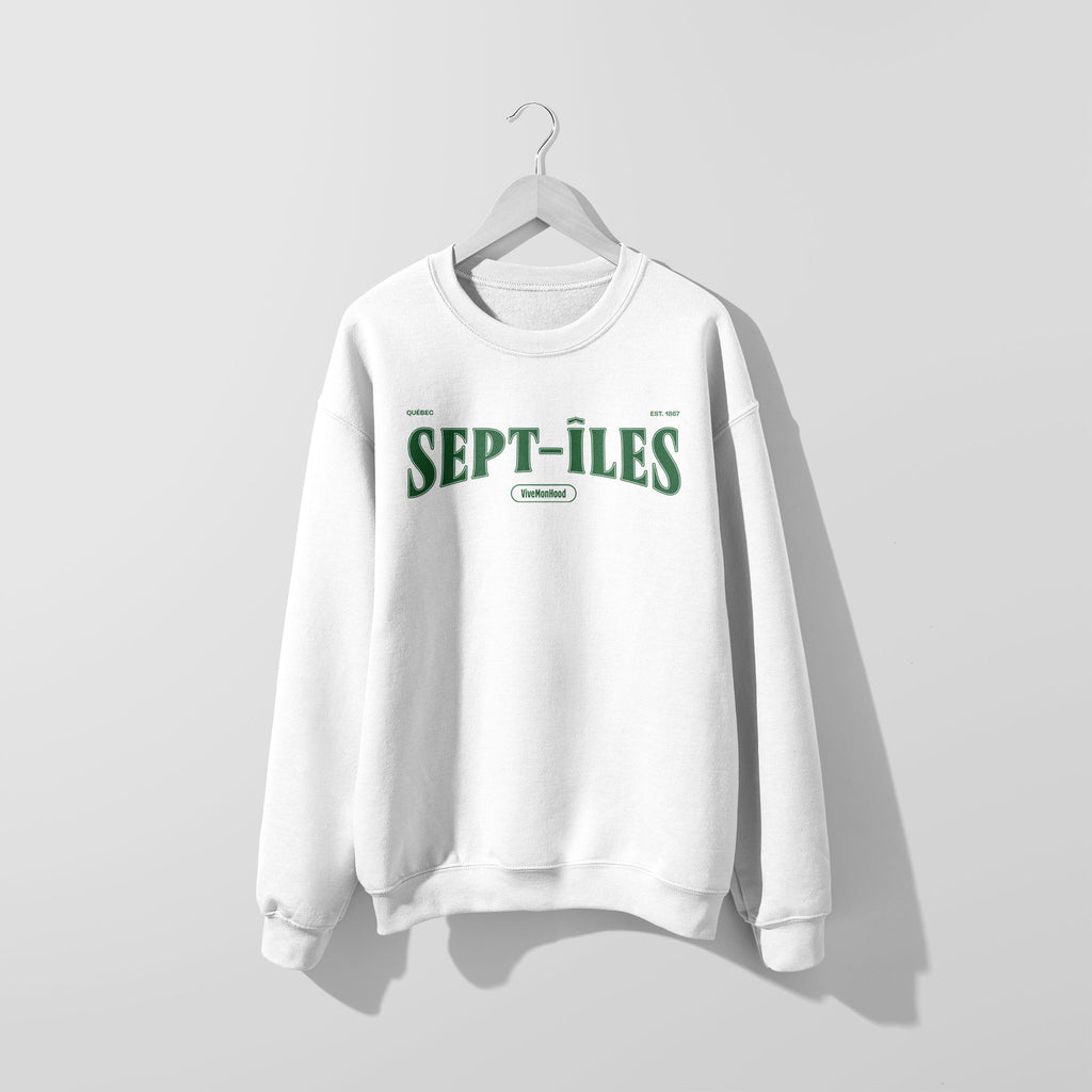 Mon Crew Fit - Adultes - Sept-Iles - Impression en Vert