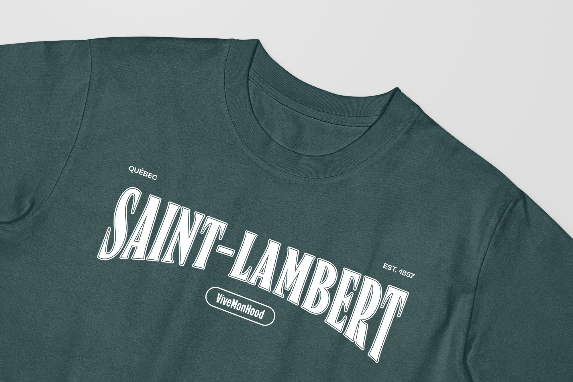 Mon T-Shirt Garçon - Adultes - Saint-Lambert - Impression en Blanc