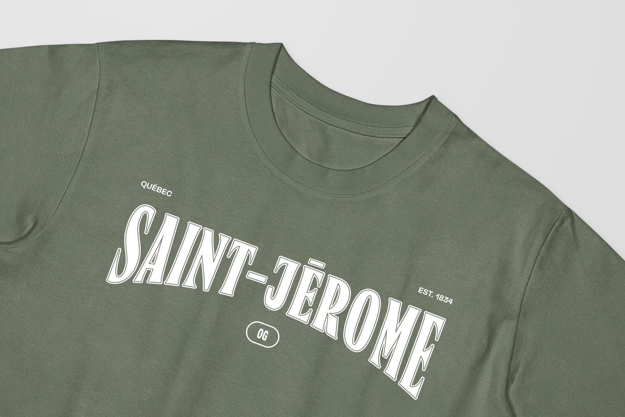 Mon T-Shirt Garçon - Adultes - Saint-Jérôme - Impression en Blanc