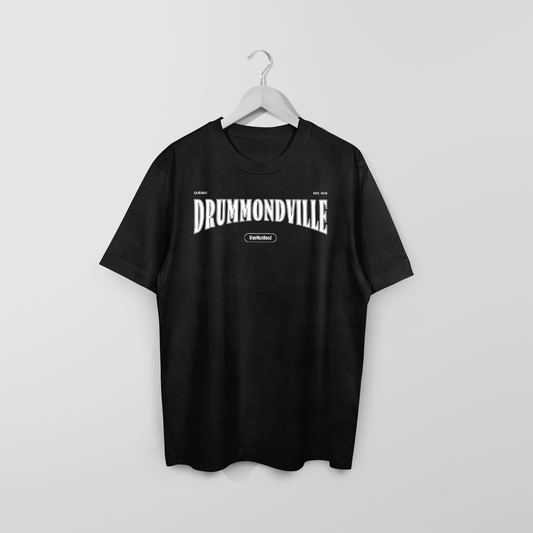 Mon T-Shirt Garçon - Drummondville - Adulte - Blanc - Noir