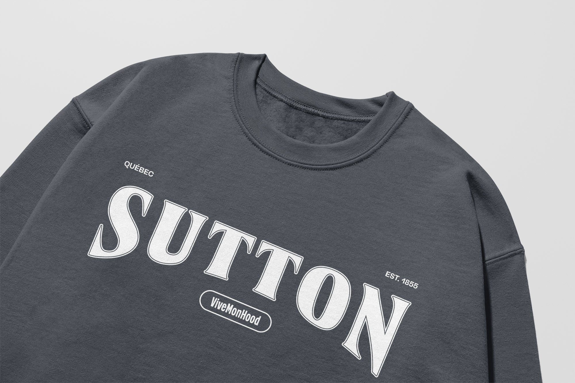 Mon Crew Fit - Enfants - Sutton - Impression en Blanc