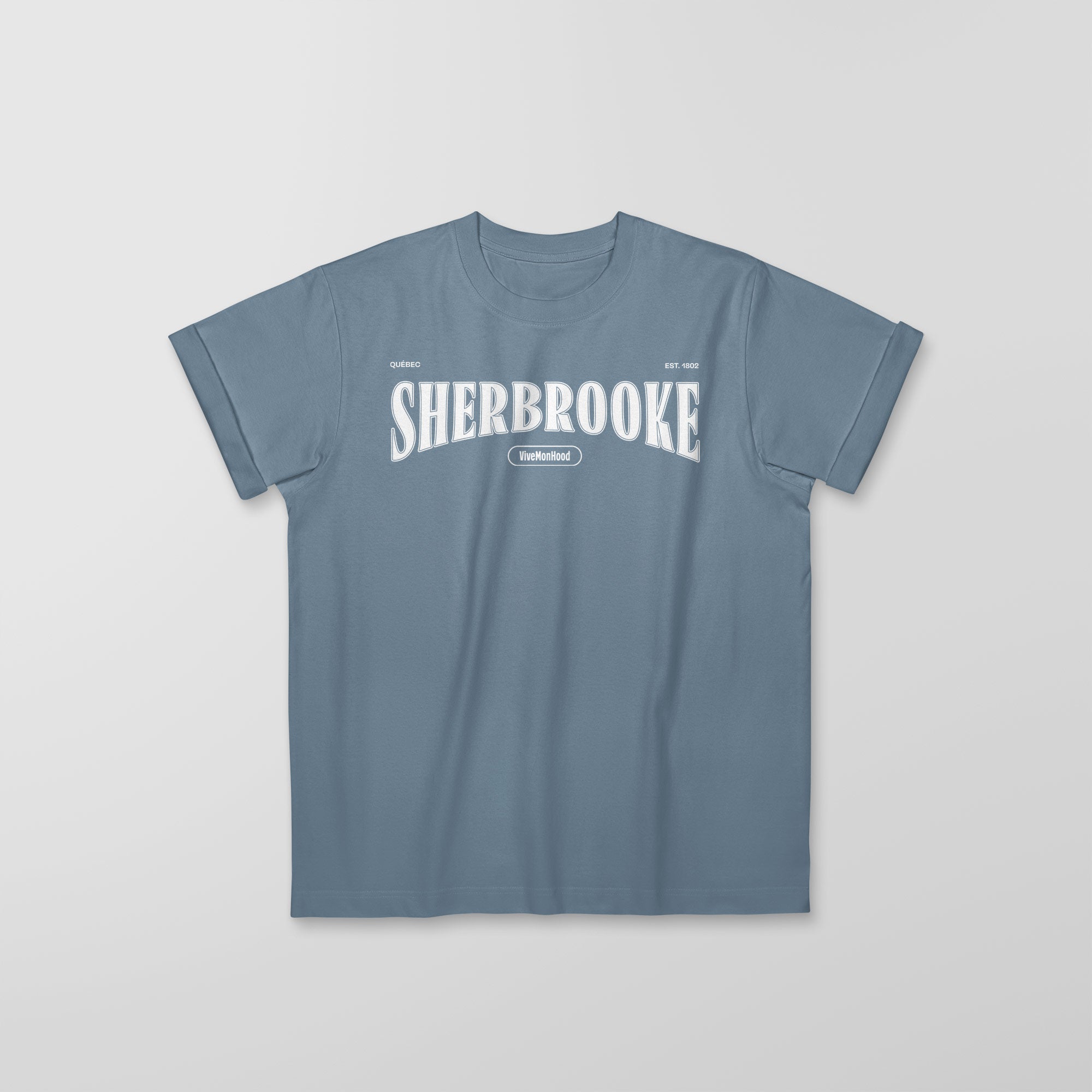 Mon T-Shirt Garçon - Adultes - Sherbrooke - Impression en Blanc