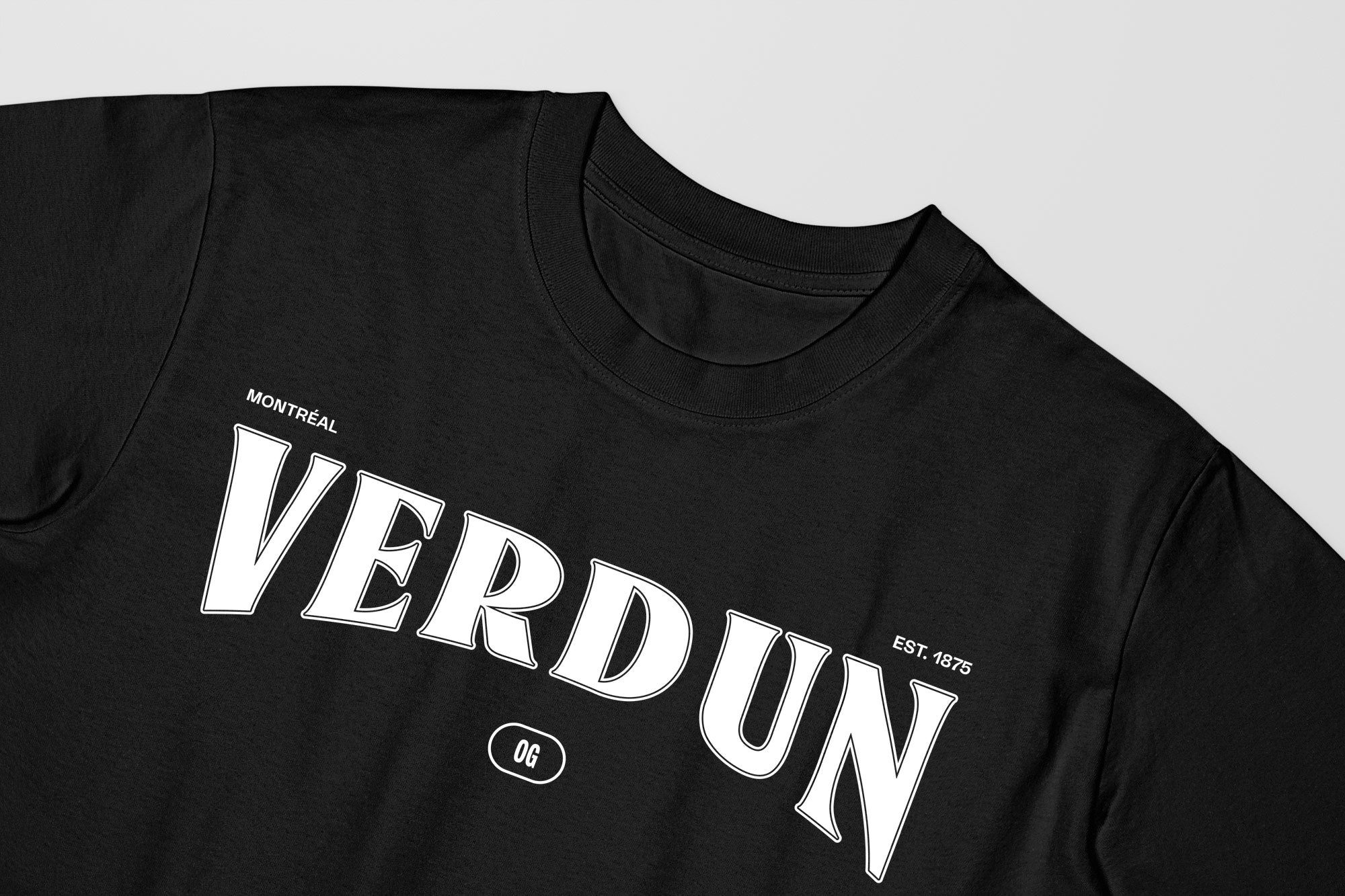 Mon T-Shirt Garçon - Adultes - Verdun - Impression en Blanc