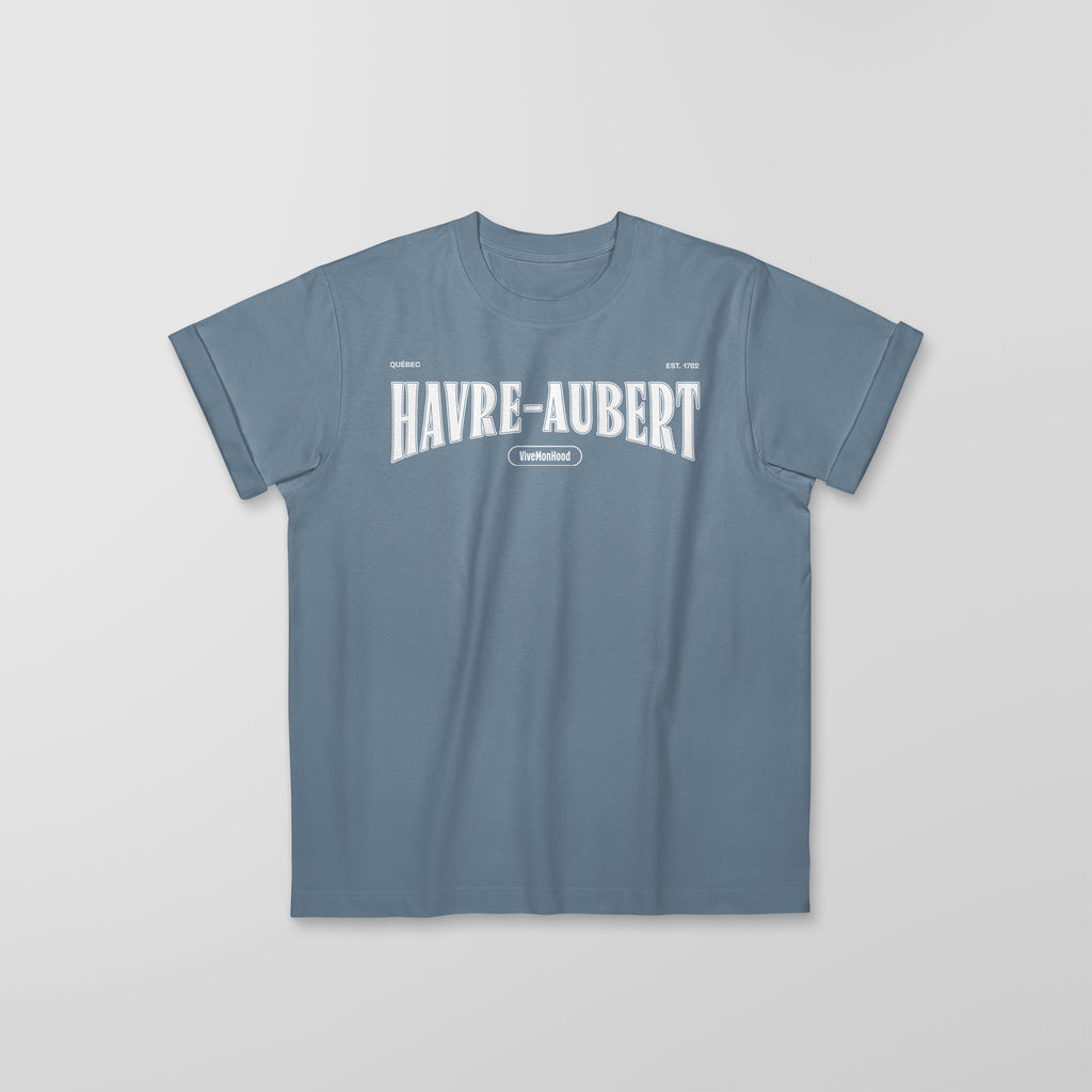 Mon T-Shirt Garçon - Adultes - Havre-Aubert - Impression en Blanc