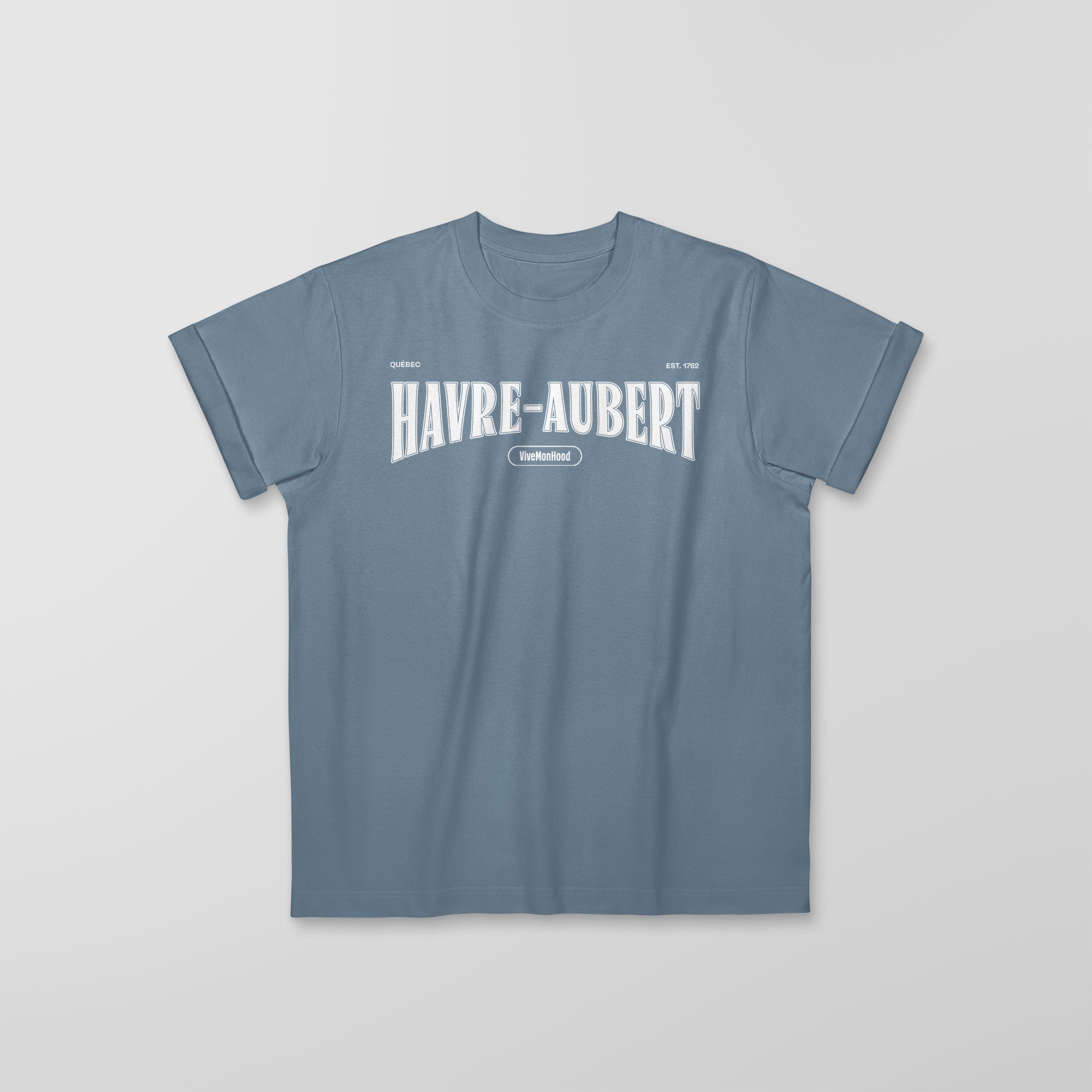 Mon T-Shirt Garçon - Adultes - Havre-Aubert - Impression en Blanc