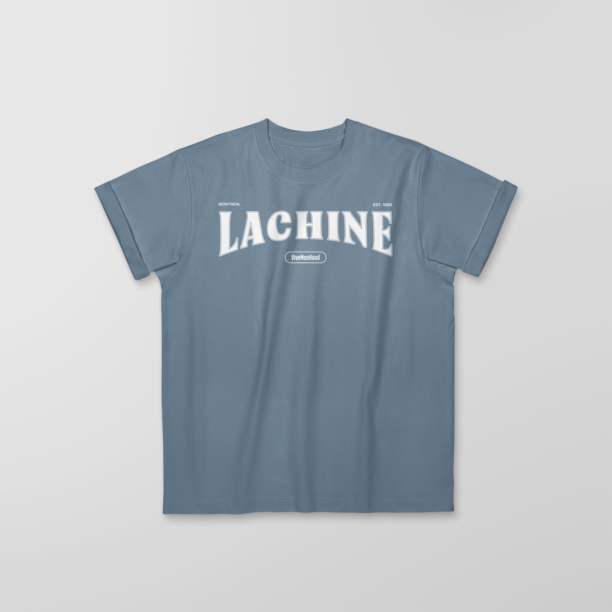 Mon T-Shirt Garçon - Adultes - Lachine - Impression en Blanc
