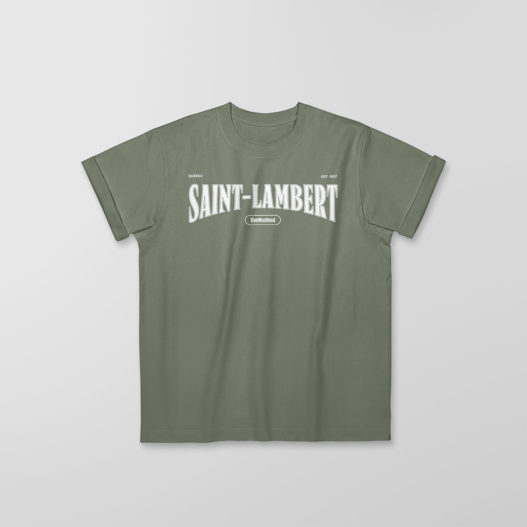 Mon T-Shirt Garçon - Adultes - Saint-Lambert - Impression en Blanc