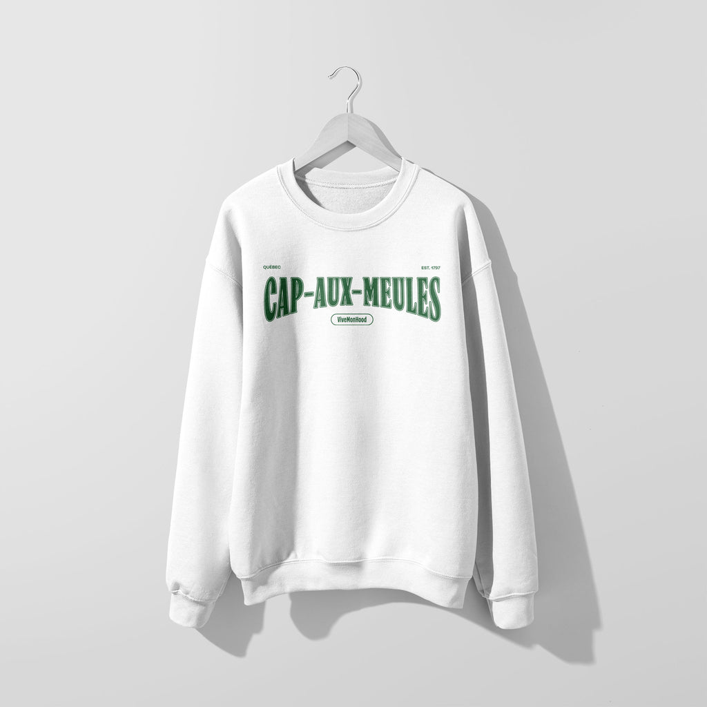 Mon Crew Fit - Adultes - Cap-aux-Meules - Impression en Vert