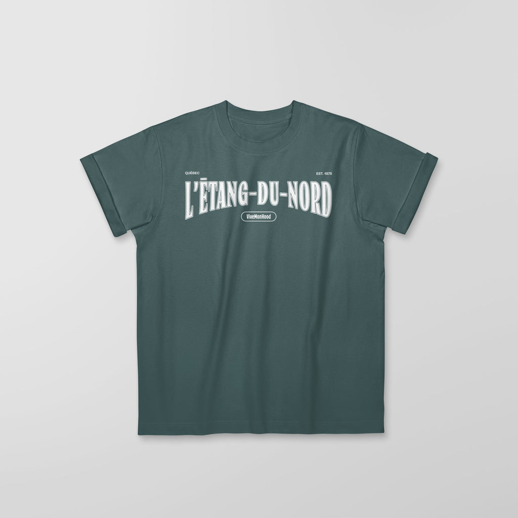 Mon T-Shirt Garçon - Adultes - L'Etang-du-Nord - Impression en Blanc