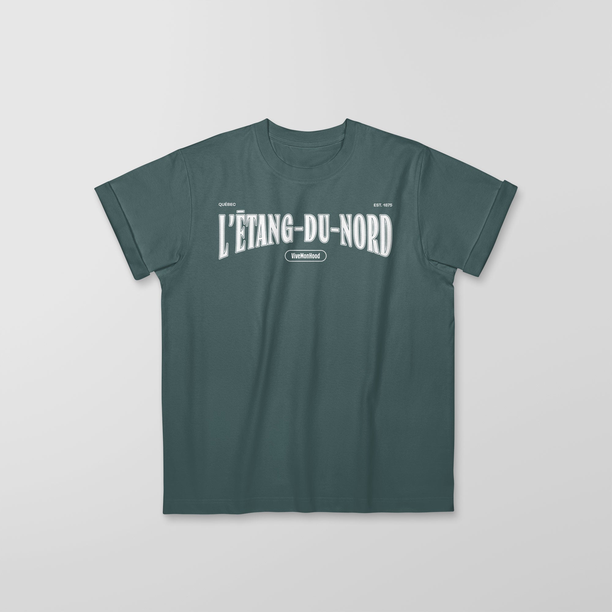 Mon T-Shirt Garçon - Adultes - L'Etang-du-Nord - Impression en Blanc