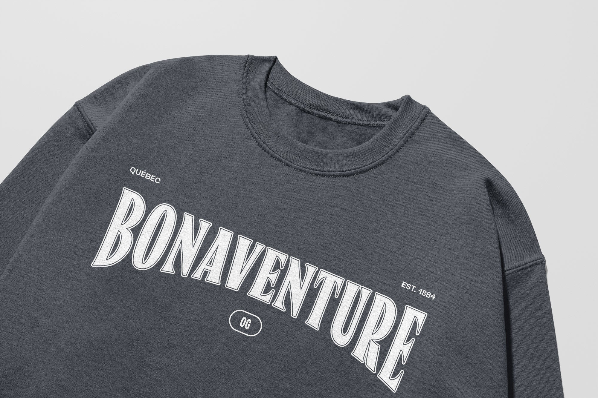 Mon Crew Fit - Enfants - Bonaventure - Impression en Blanc