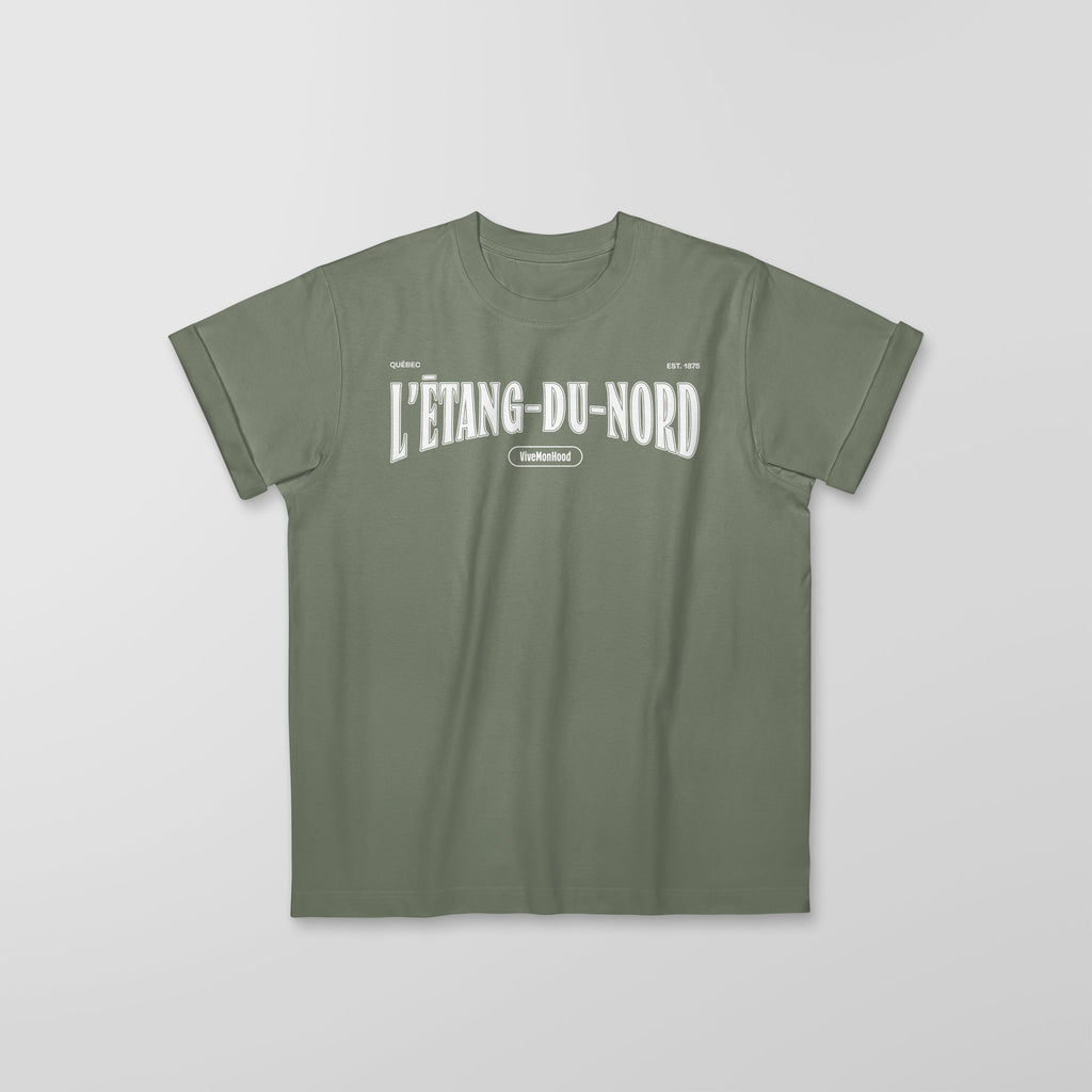 Mon T-Shirt Garçon - Adultes - L'Etang-du-Nord - Impression en Blanc