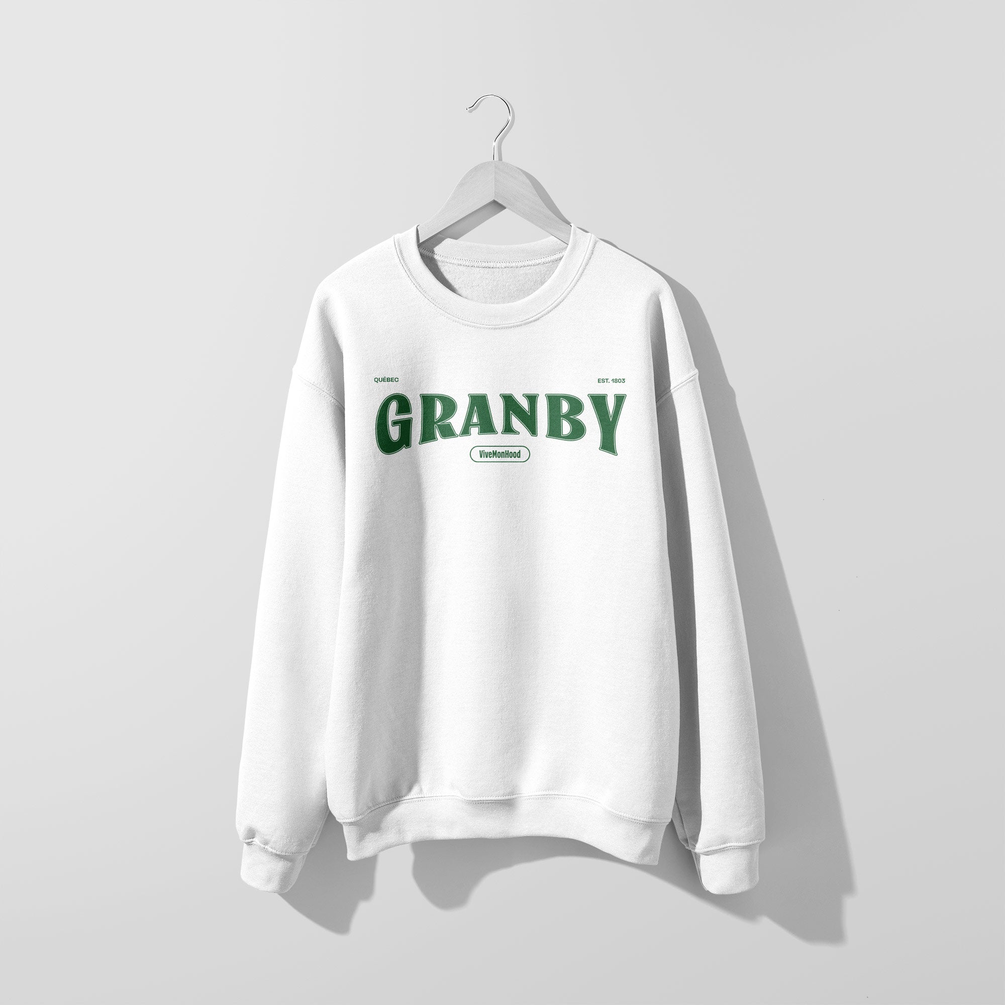 Mon Crew Fit - Adultes - Granby - Impression en Vert