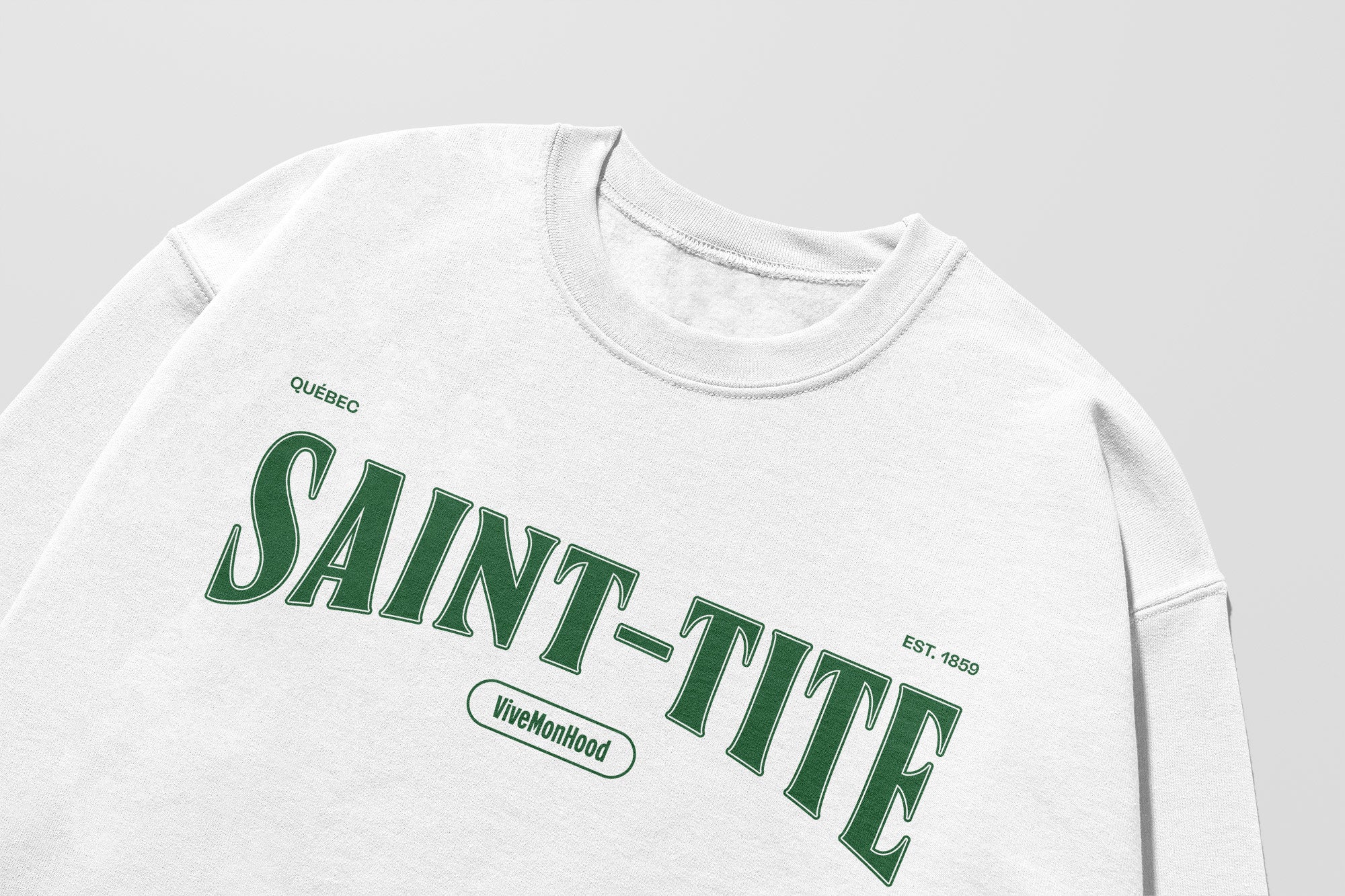 Mon Crew Fit - Adultes - Saint-Tite - Impression en Vert
