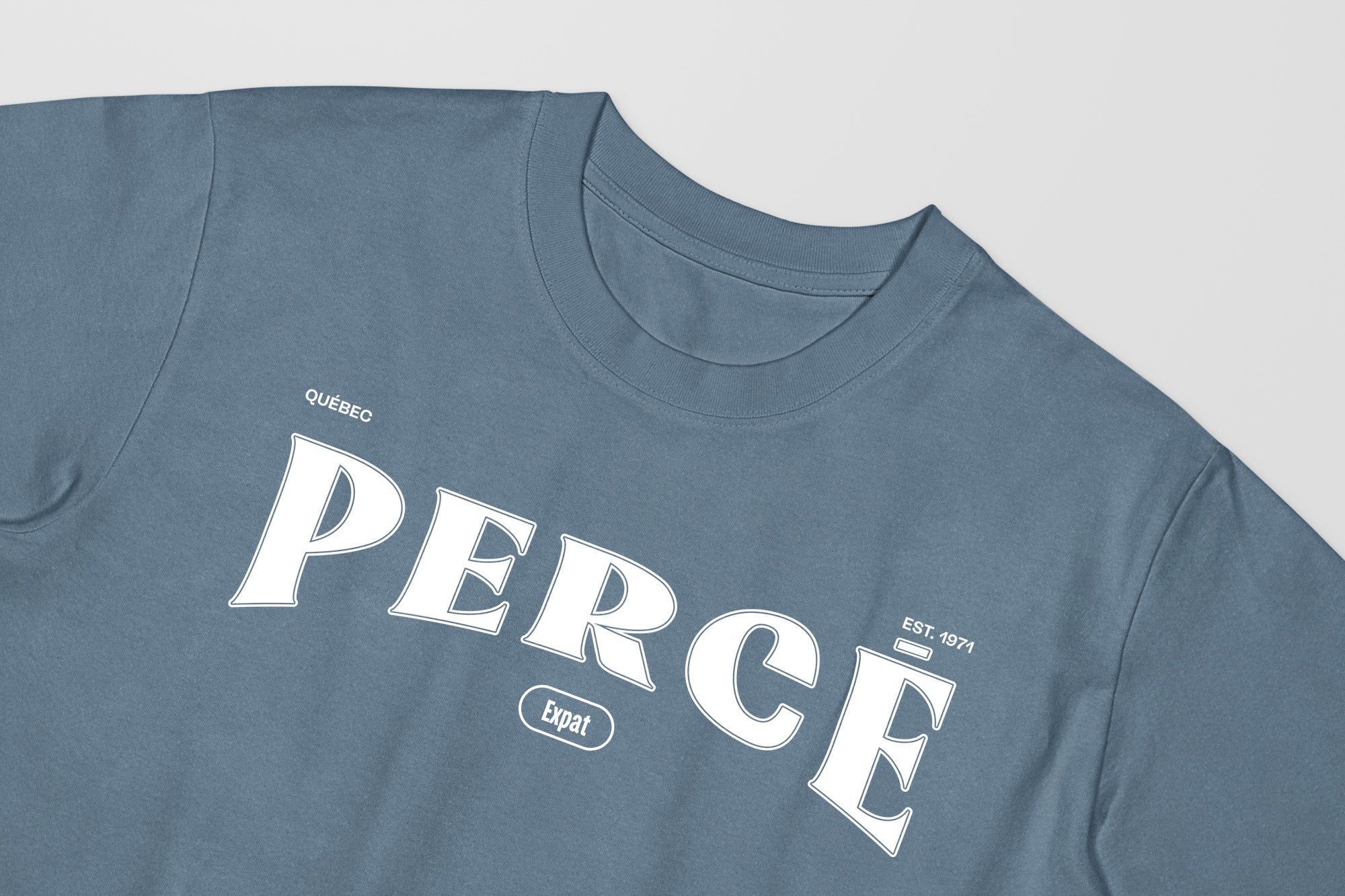 Mon T-Shirt Garçon - Adultes - Perce - Impression en Blanc