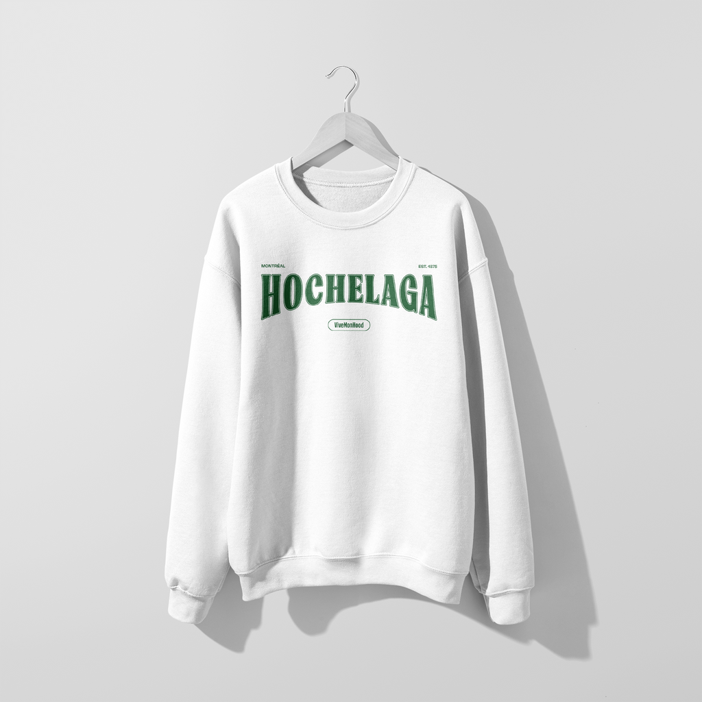 Mon Crew Fit - Hochelaga - Adulte - Vert - Blanc