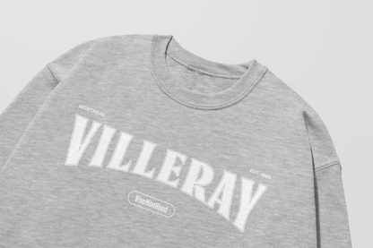 Mon Crew Fit - Villeray - Enfant - Blanc - Sport Gray