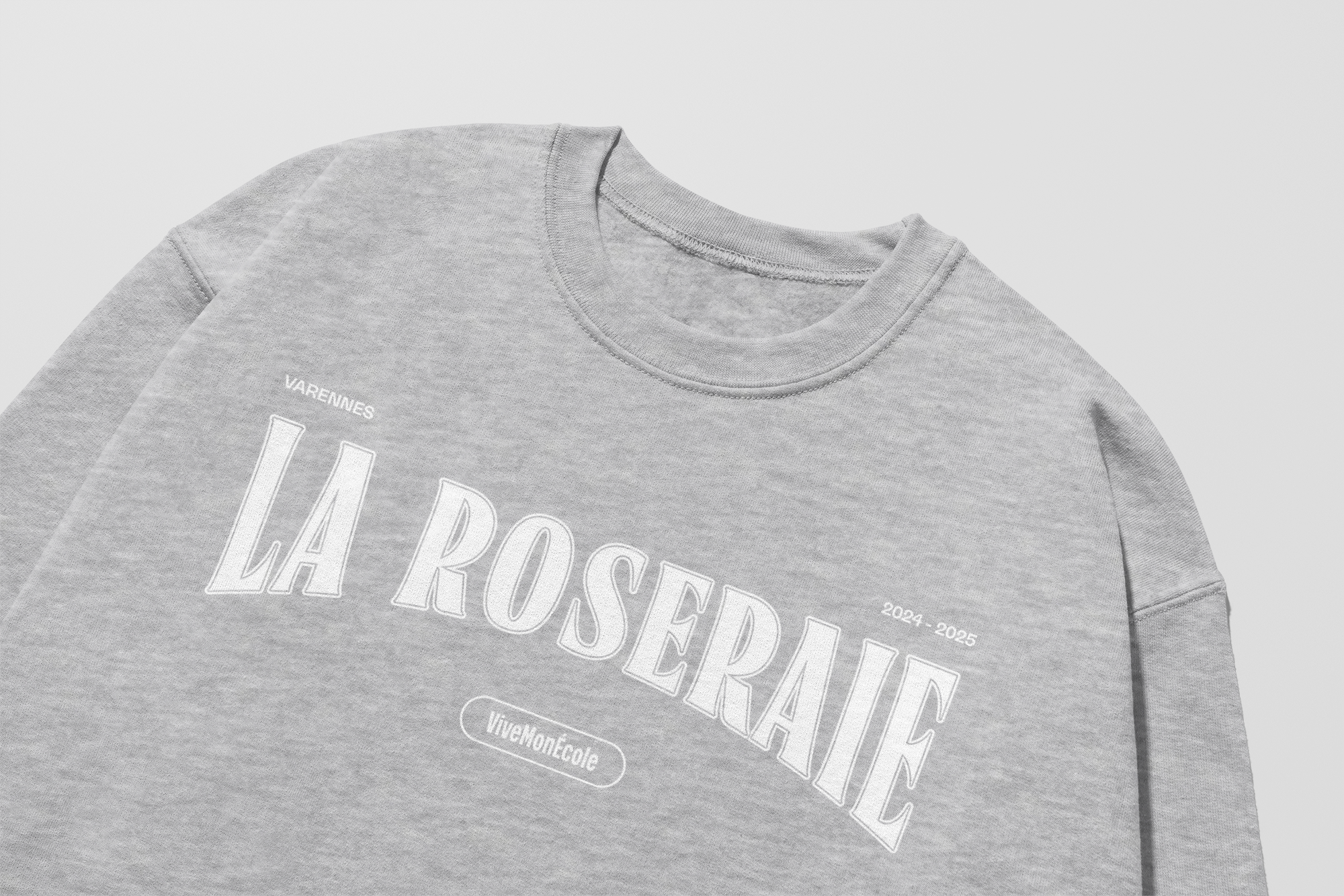 Mon Crew Fit - La Roseraie - Adulte - Blanc