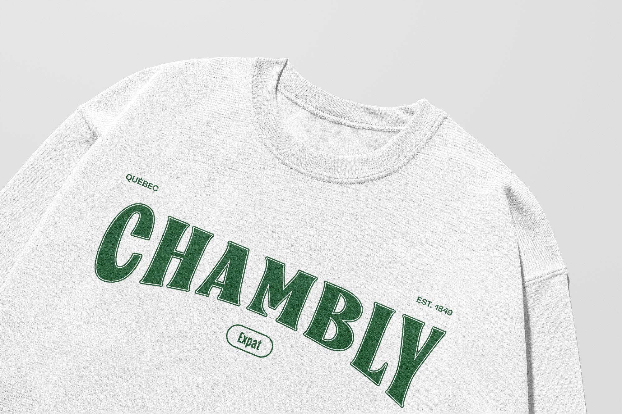 Mon Crew Fit - Adultes - Chambly - Impression en Vert