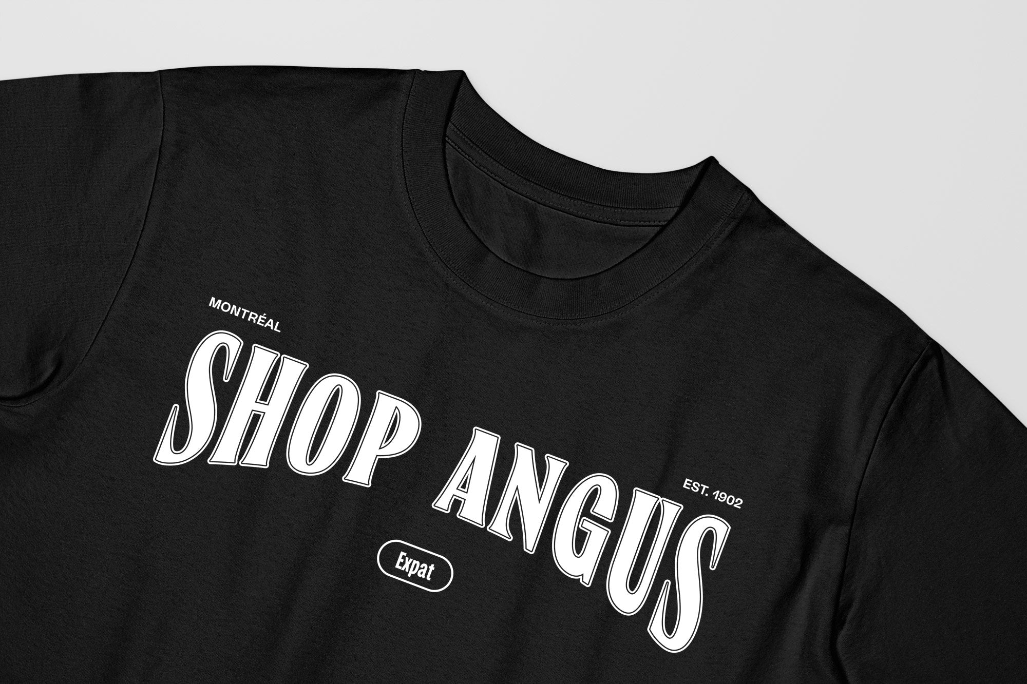Mon T-Shirt Garçon - Adultes - Shop Angus - Impression en Blanc
