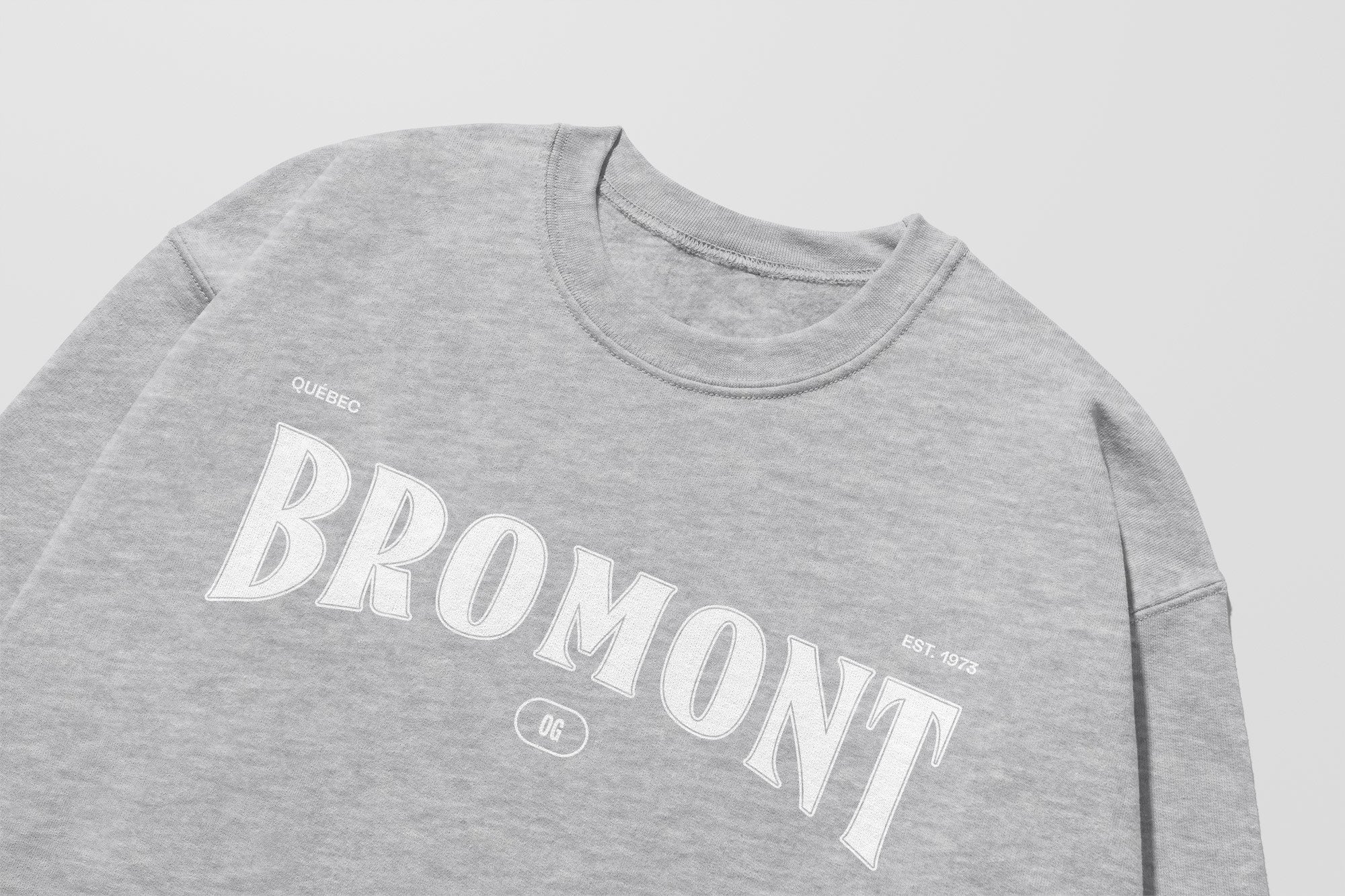 Mon Crew Fit - Enfants - Bromont - Impression en Blanc
