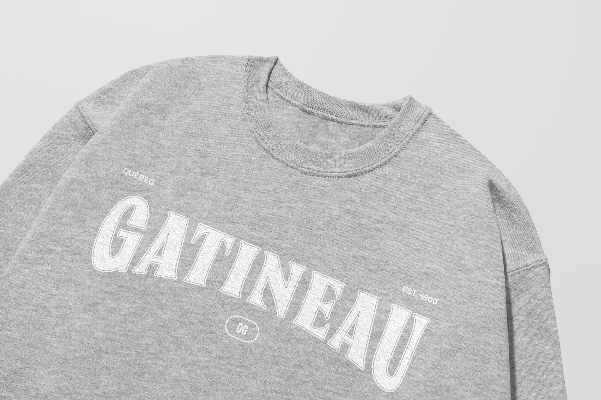 Mon Crew Fit - Enfants - Gatineau - Impression en Blanc