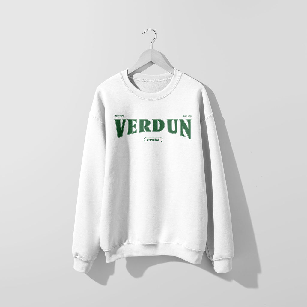 Mon Crew Fit - Adultes - Verdun - Impression en Vert