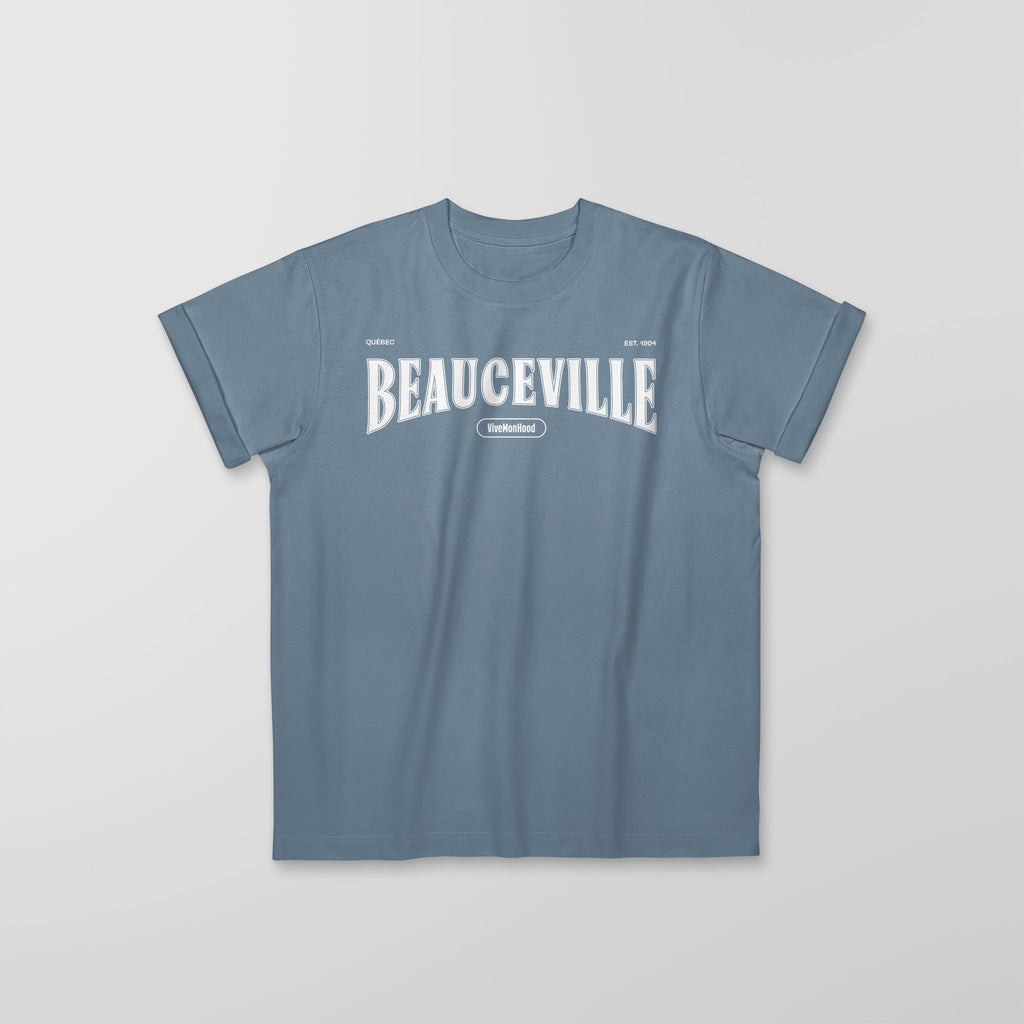 Mon T-Shirt Garçon - Adultes - Beauceville - Impression en Blanc