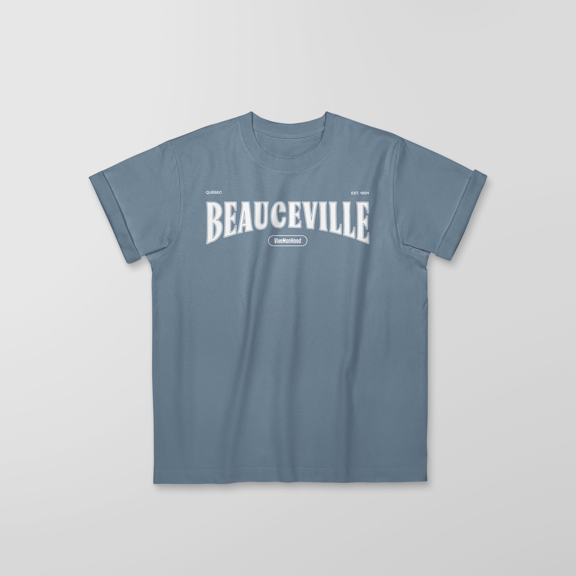 Mon T-Shirt Garçon - Adultes - Beauceville - Impression en Blanc