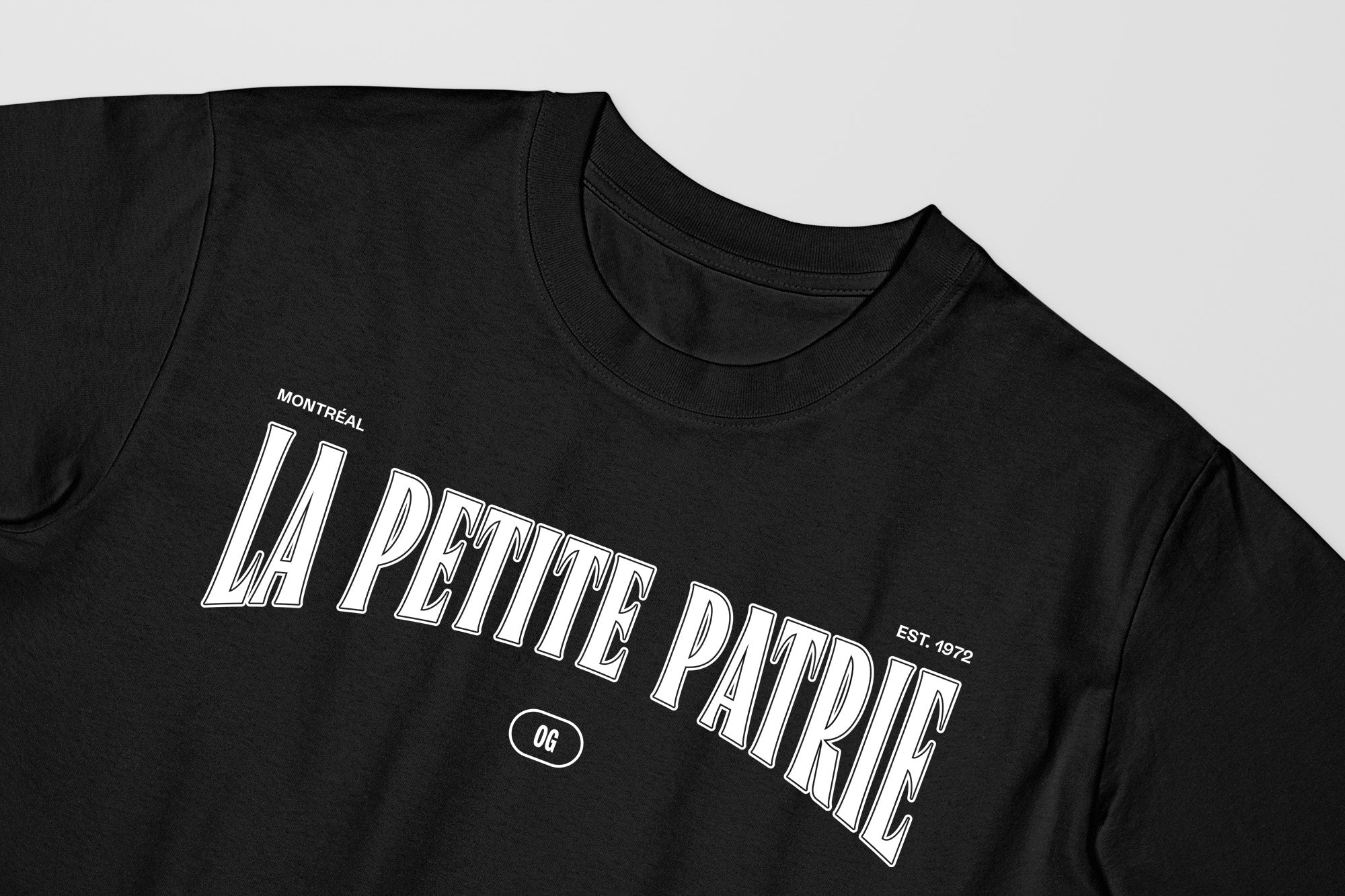 Mon T-Shirt Garçon - Adultes - La Petite Patrie - Impression en Blanc