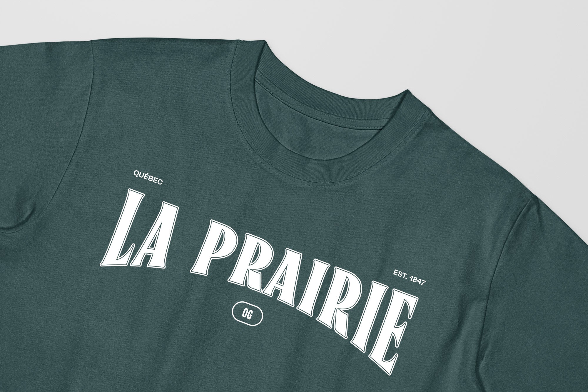 Mon T-Shirt Garçon - Adultes - La Prairie - Impression en Blanc