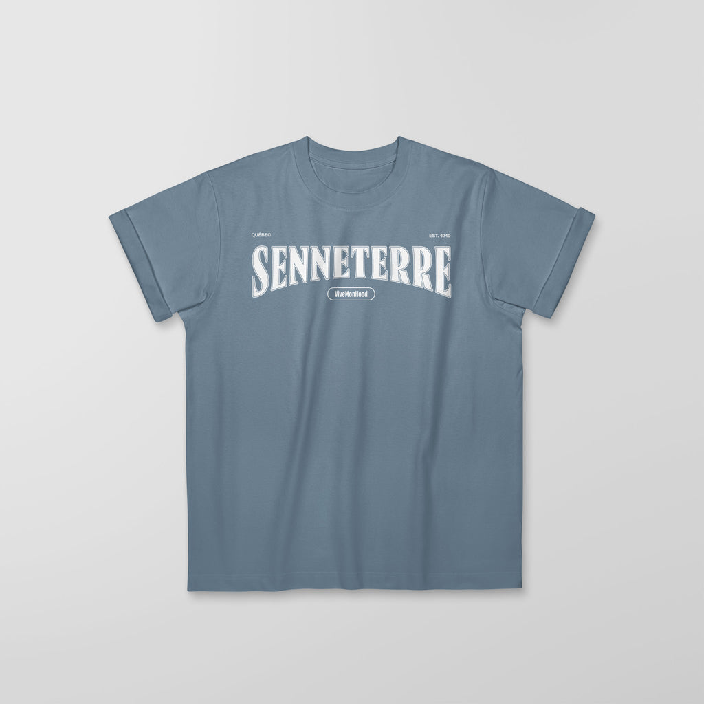 Mon T-Shirt Garçon - Adultes - Senneterre - Impression en Blanc