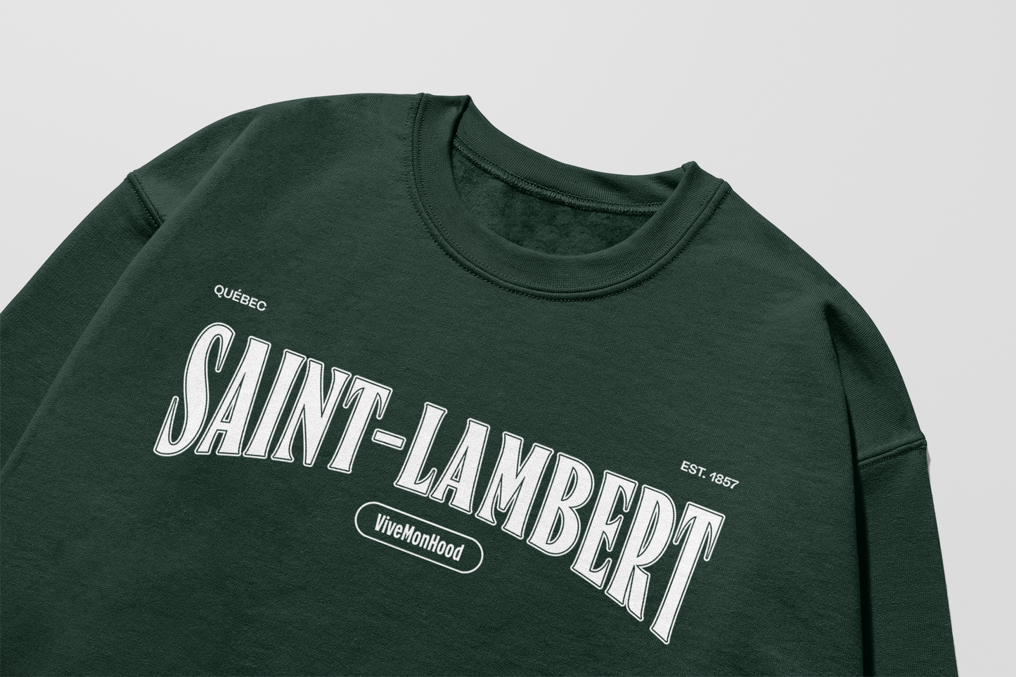 Mon Crew Confort - Saint-Lambert - Adulte - Blanc - Forêt