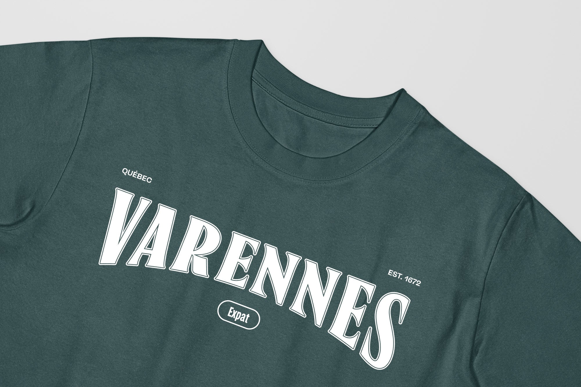 Mon T-Shirt Garçon - Adultes - Varennes - Impression en Blanc