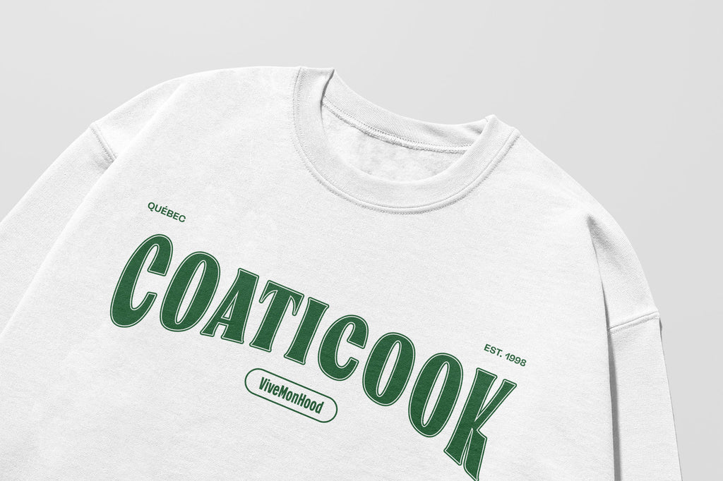 Mon Crew Fit - Adultes - Coaticook - Impression en Vert