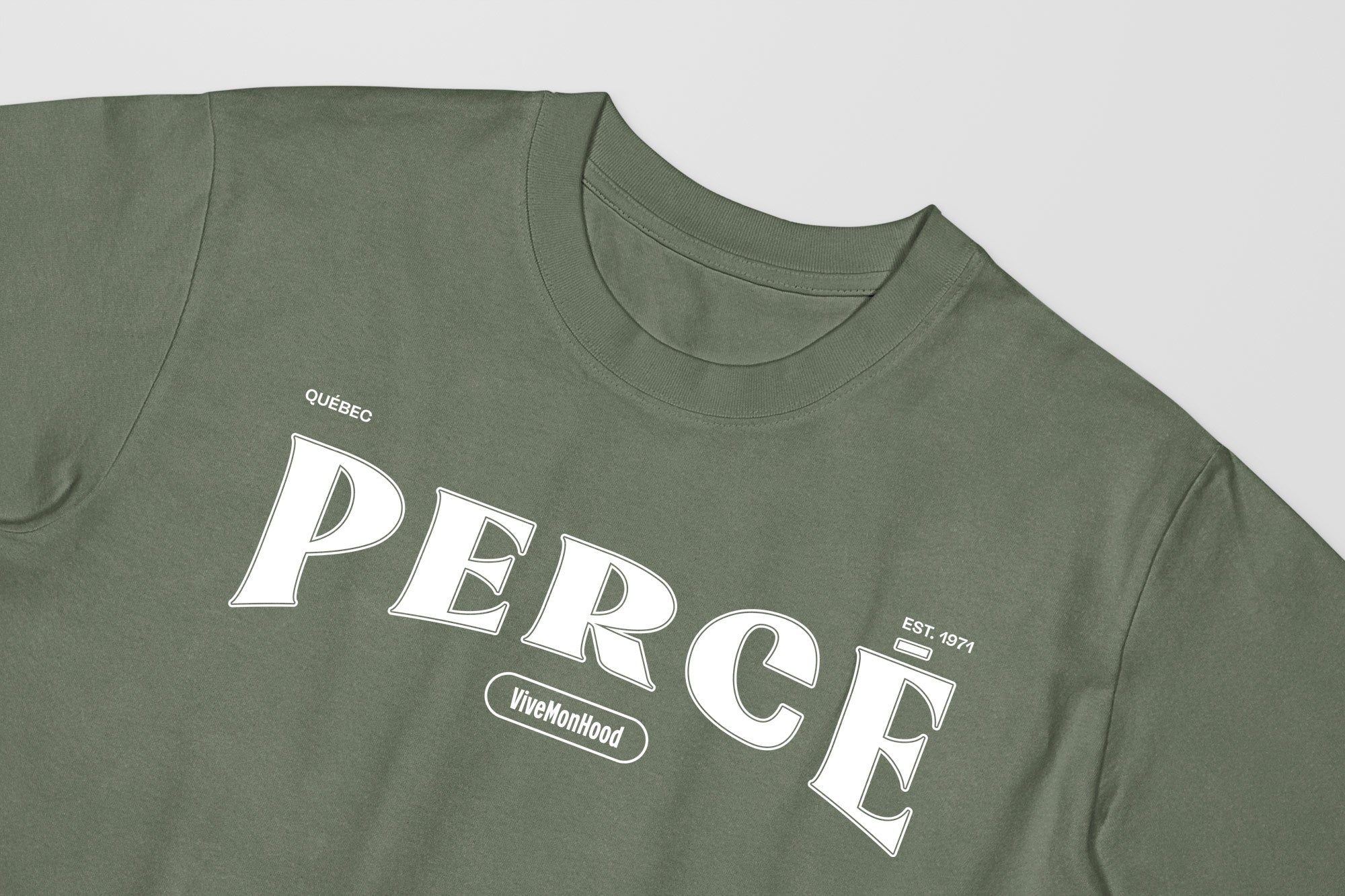Mon T-Shirt Garçon - Adultes - Perce - Impression en Blanc