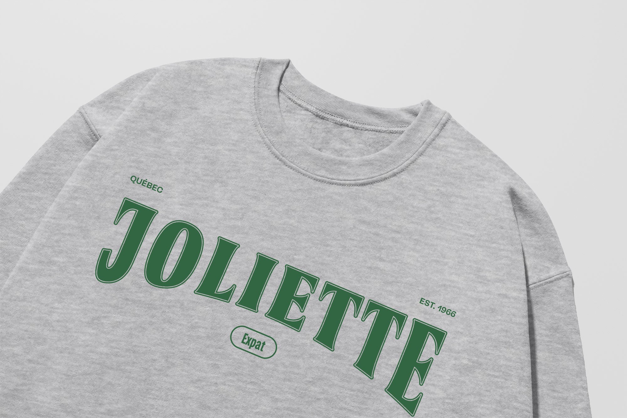 Mon Crew Fit - Adultes - Joliette - Impression en Vert