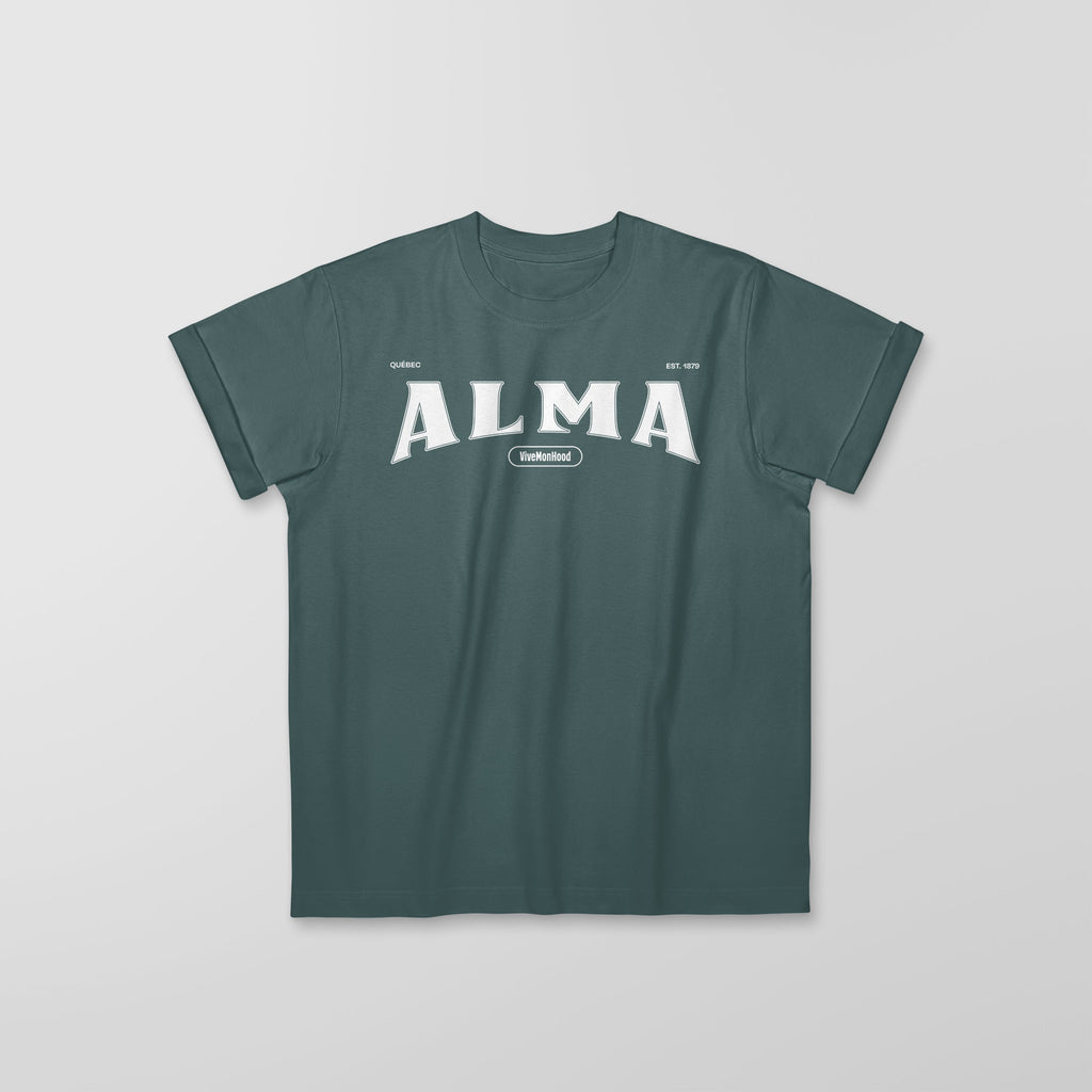 Mon T-Shirt Garçon - Adultes - Alma - Impression en Blanc