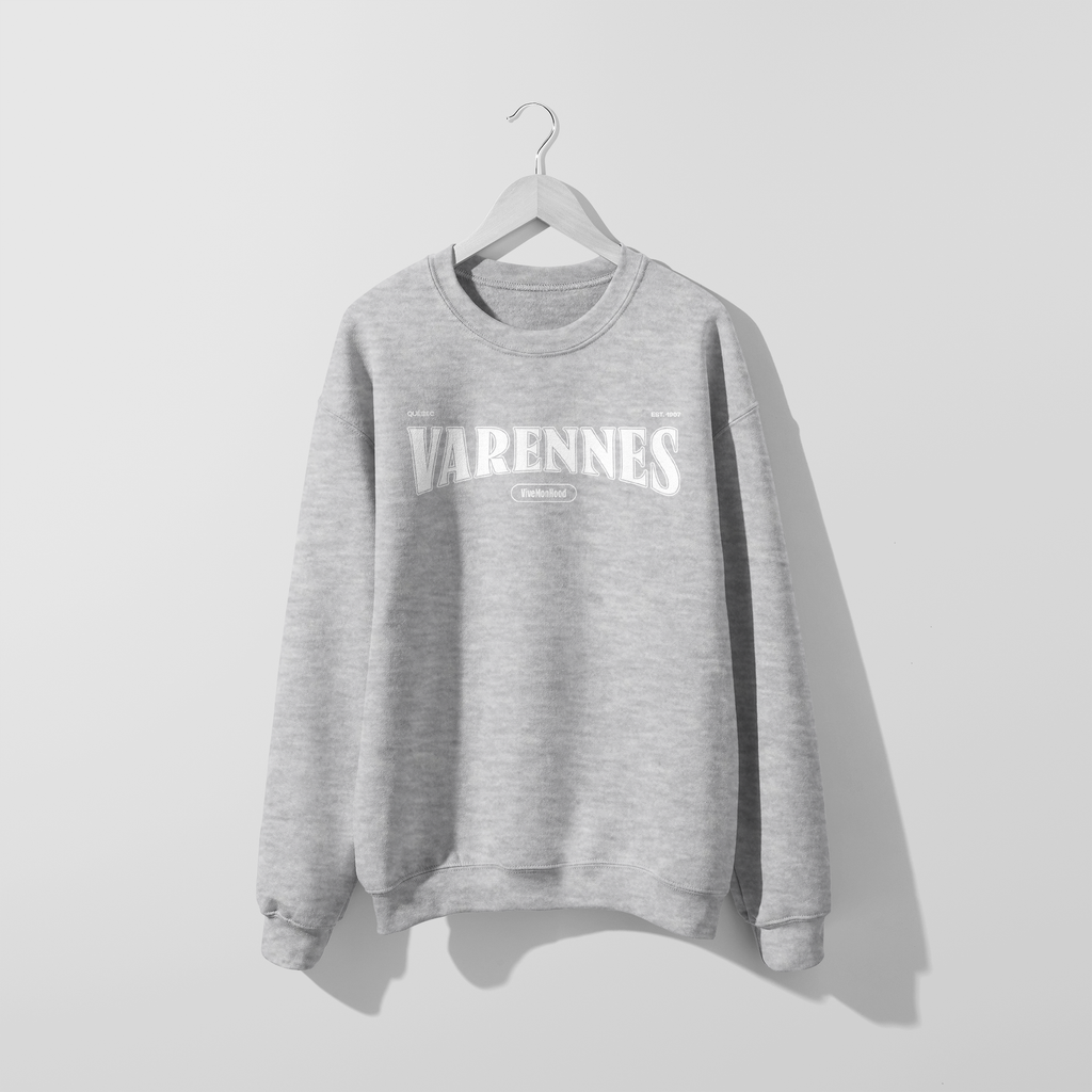 Mon Crew Fit - Varennes - Adulte - Blanc - Sport Gray
