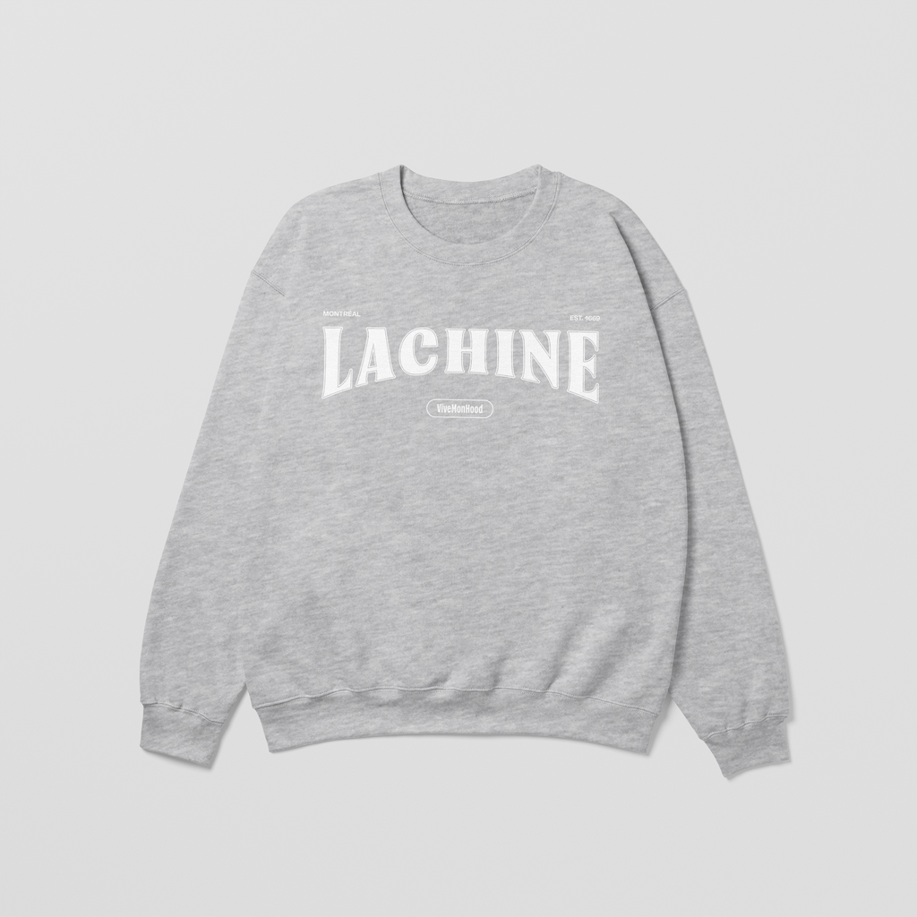 Mon Crew Fit - Lachine - Enfant - Blanc - Sport Gray