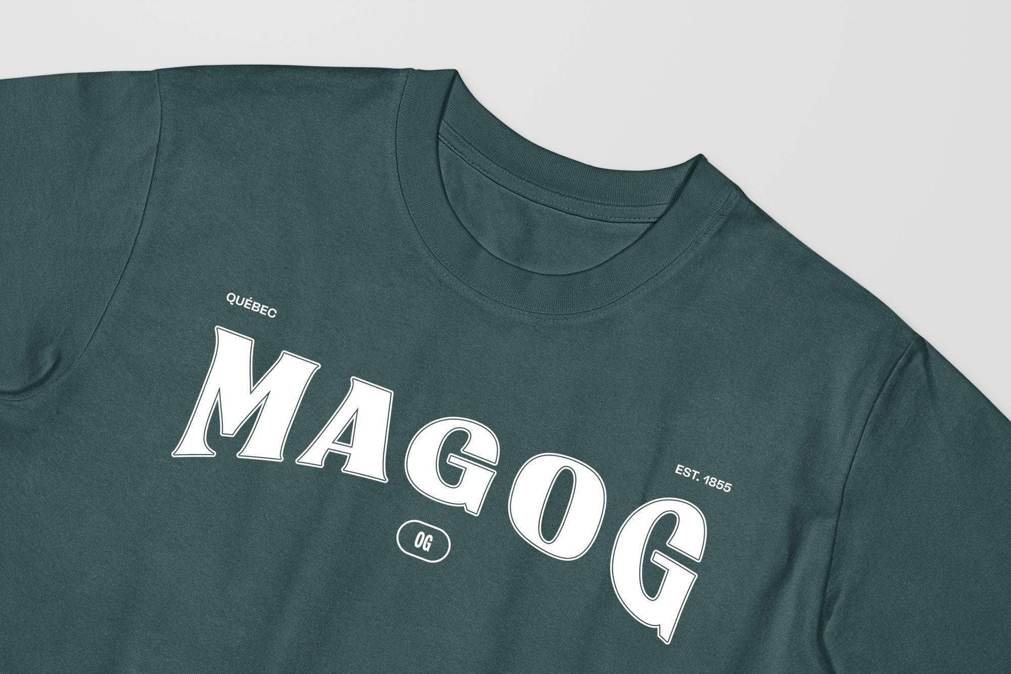 Mon T-Shirt Garçon - Adultes - Magog - Impression en Blanc