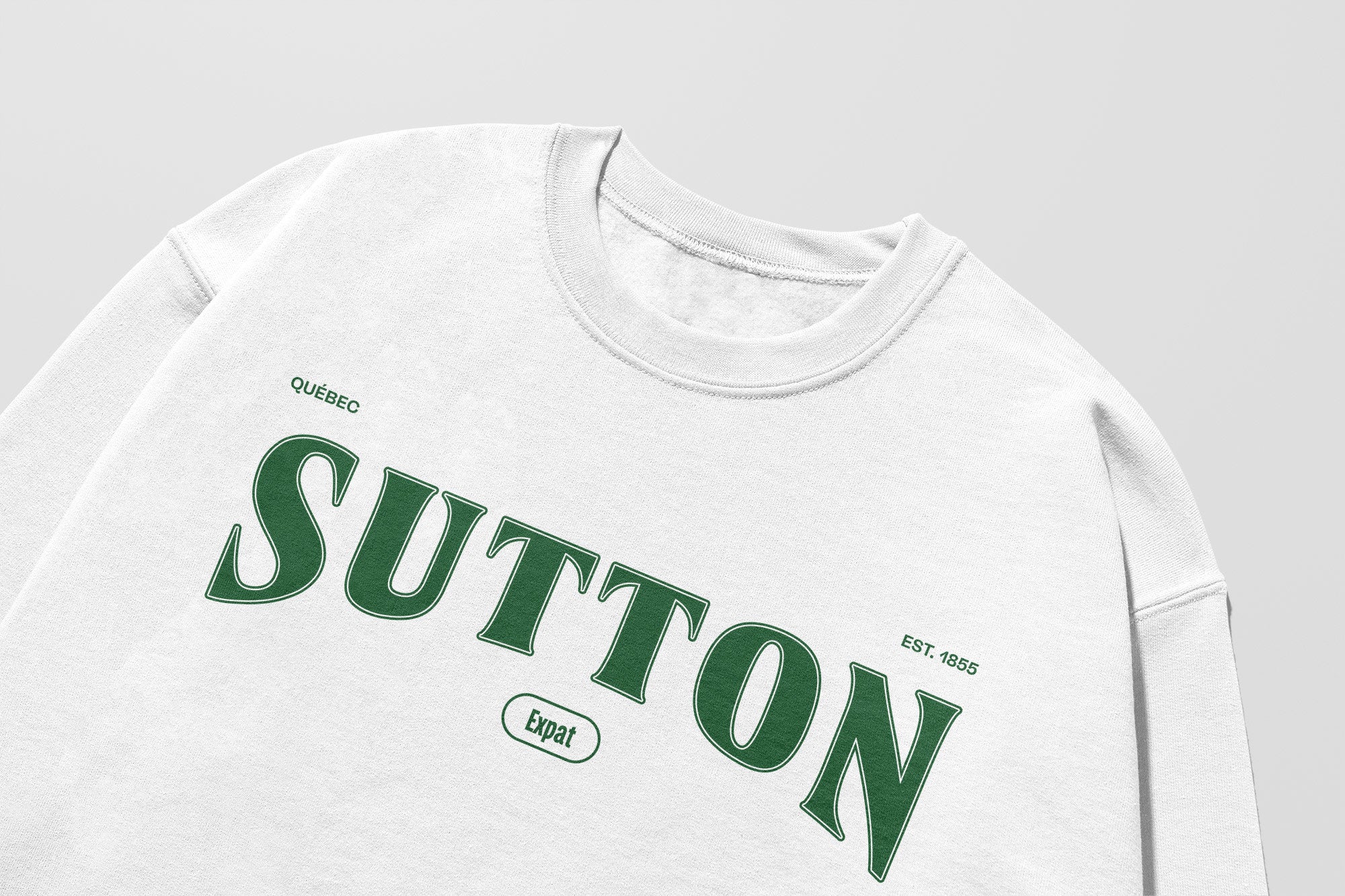 Mon Crew Fit - Adultes - Sutton - Impression en Vert