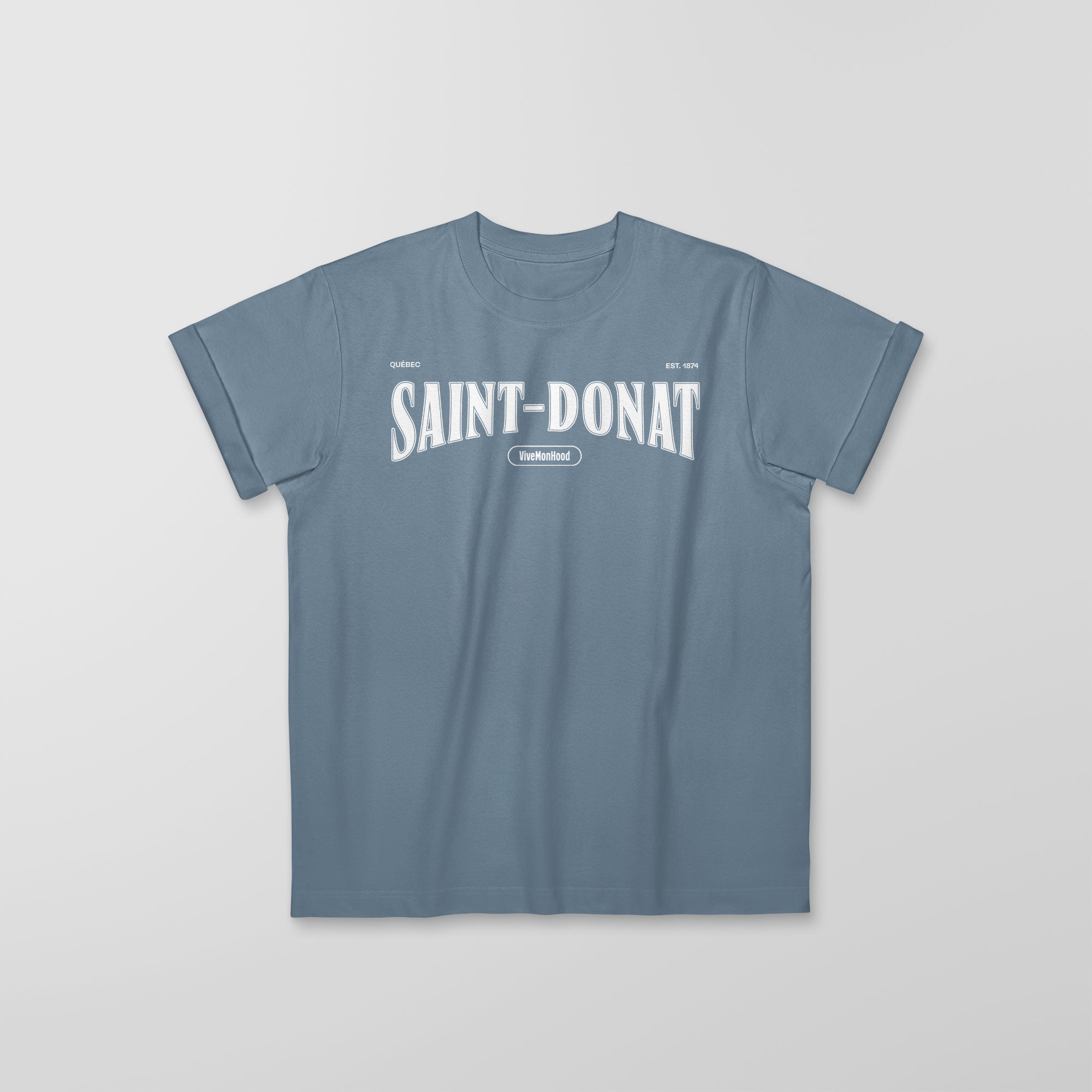 Mon T-Shirt Garçon - Adultes - Saint-Donat - Impression en Blanc