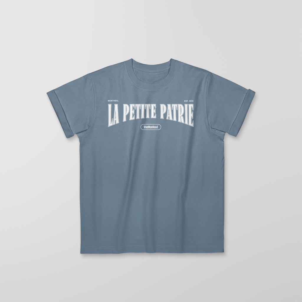Mon T-Shirt Garçon - Adultes - La Petite Patrie - Impression en Blanc