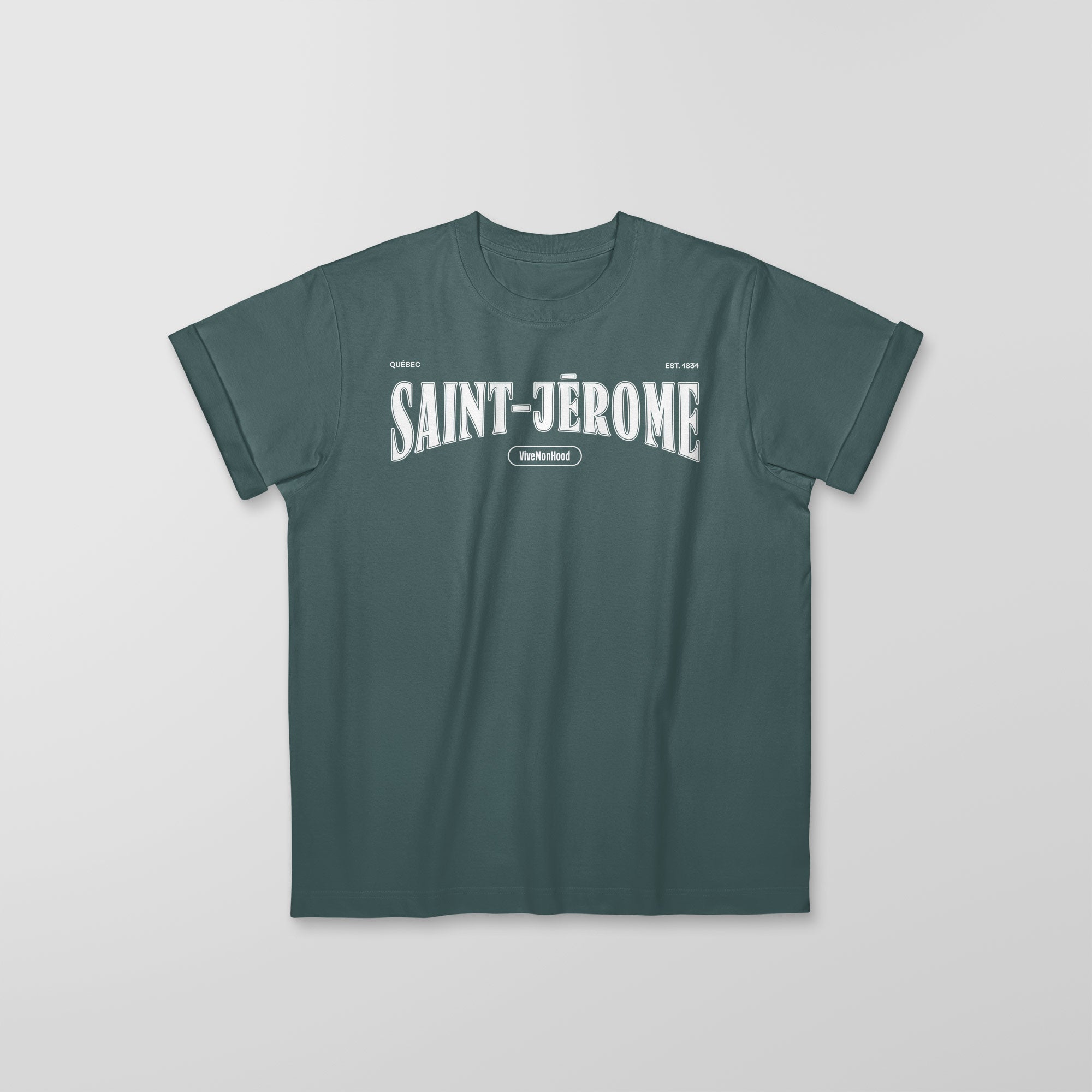 Mon T-Shirt Garçon - Adultes - Saint-Jérôme - Impression en Blanc