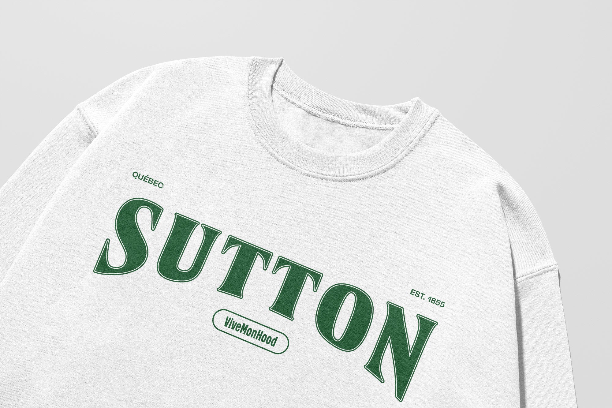 Mon Crew Fit - Adultes - Sutton - Impression en Vert