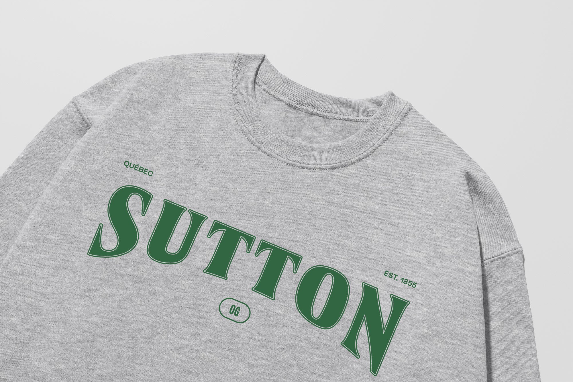 Mon Crew Fit - Adultes - Sutton - Impression en Vert