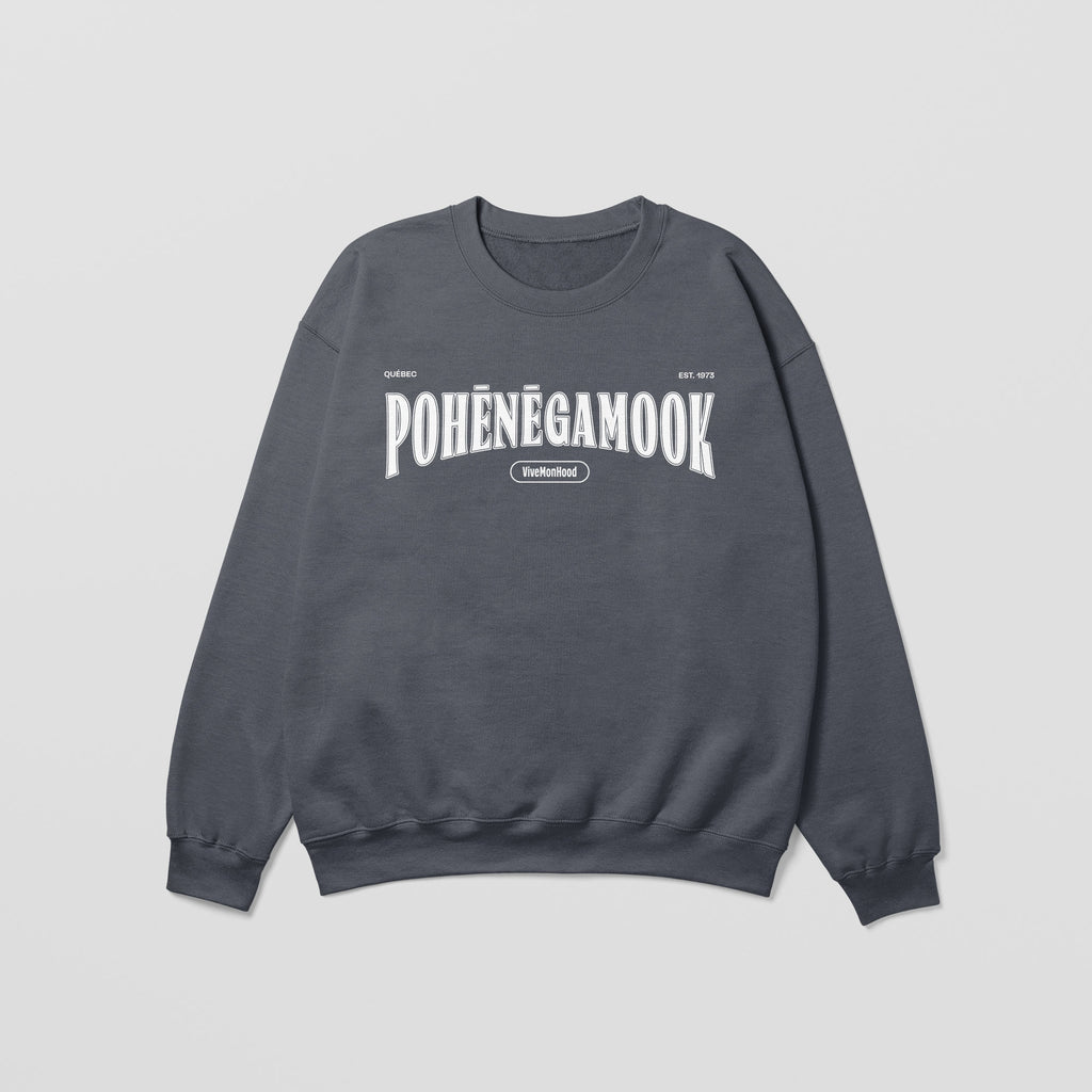 Mon Crew Fit - Enfants - Pohenegamook - Impression en Blanc