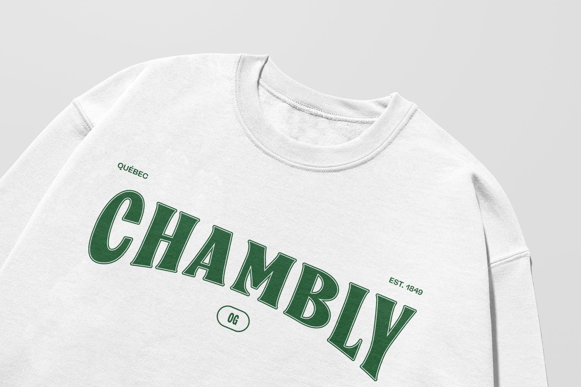 Mon Crew Fit - Adultes - Chambly - Impression en Vert