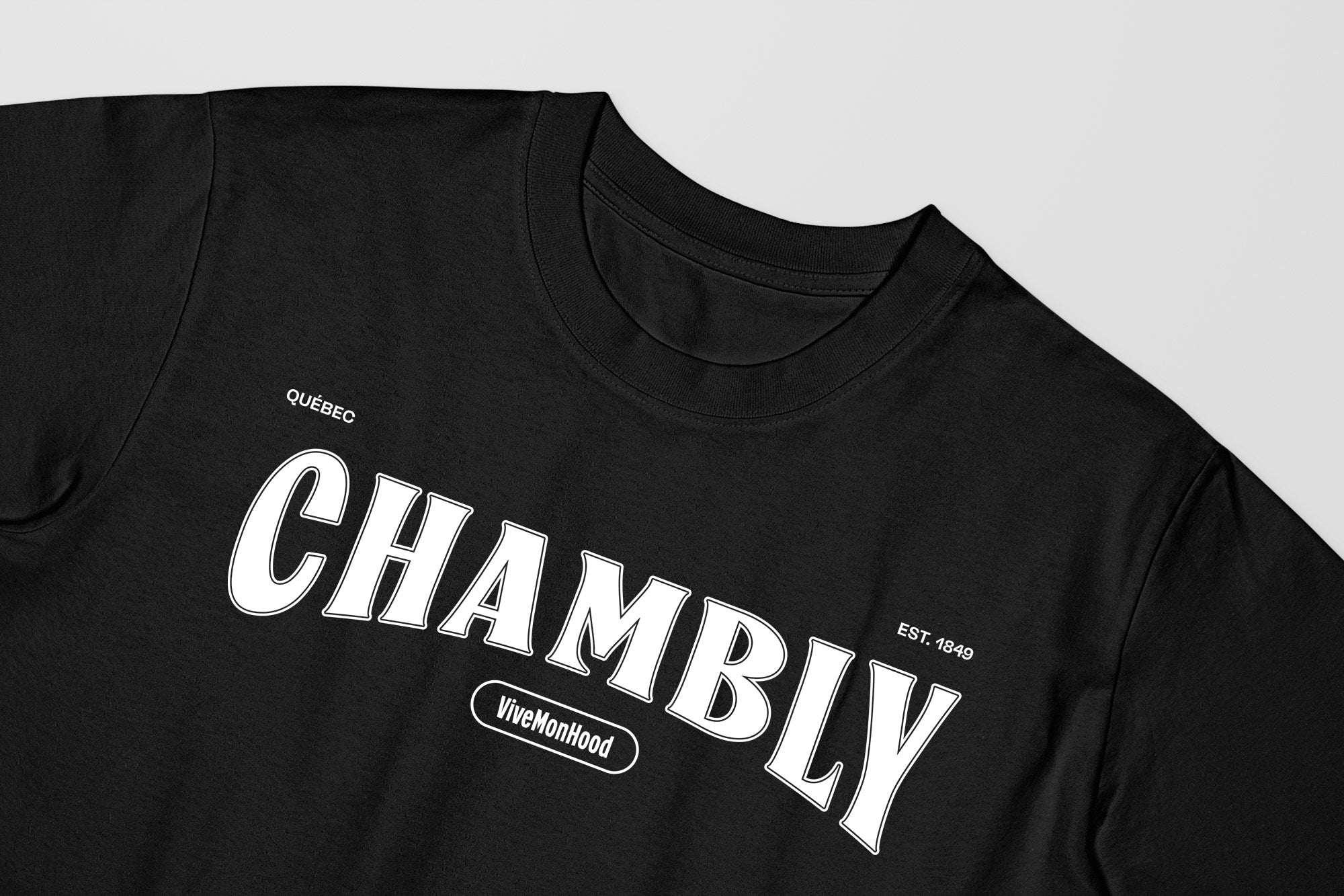 Mon T-Shirt Garçon - Adultes - Chambly - Impression en Blanc